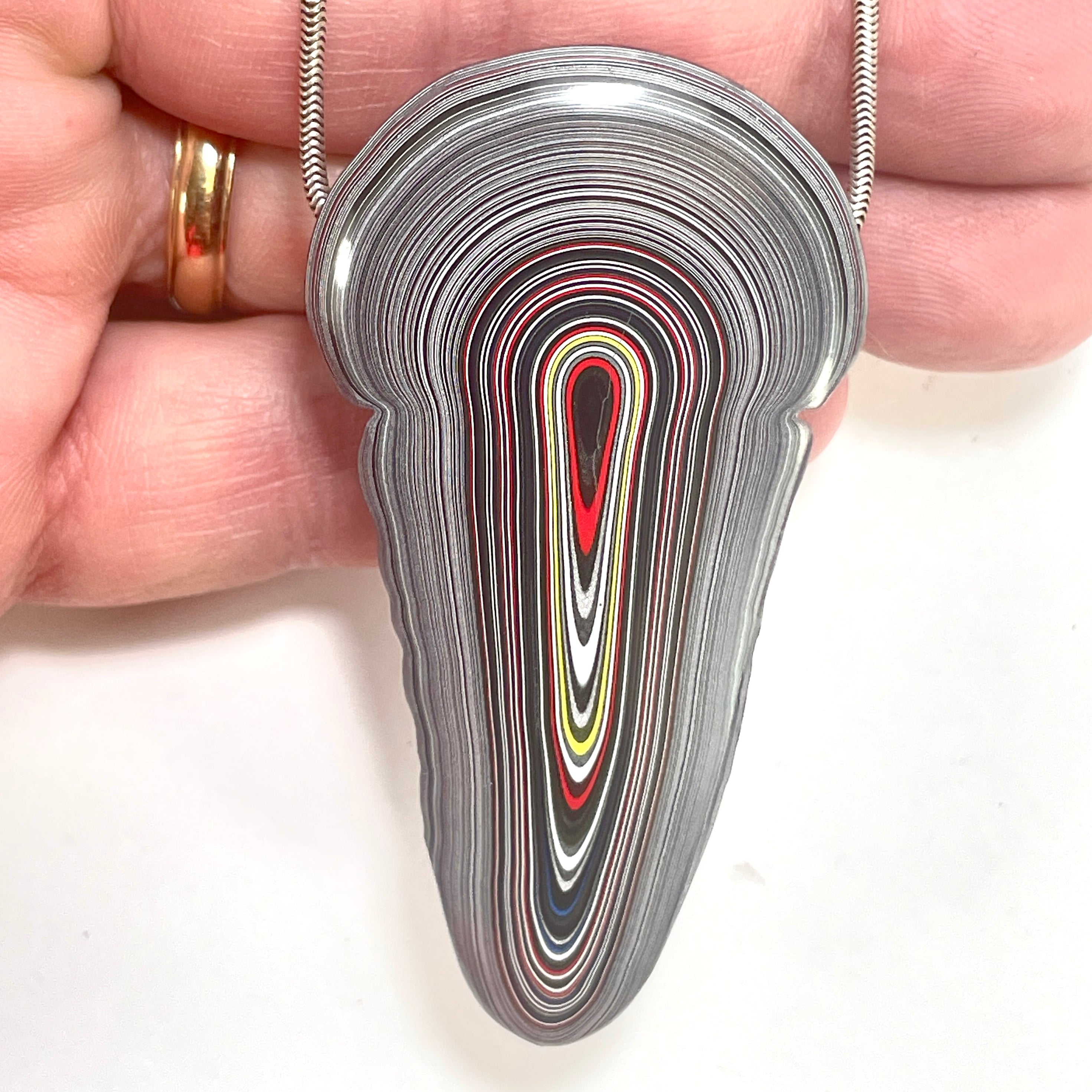 DVH Tuscadero Pink Jeep Fordite Bead Pendant Mushroom Phallus 75x40x19mm (6611) - DVHdesigns