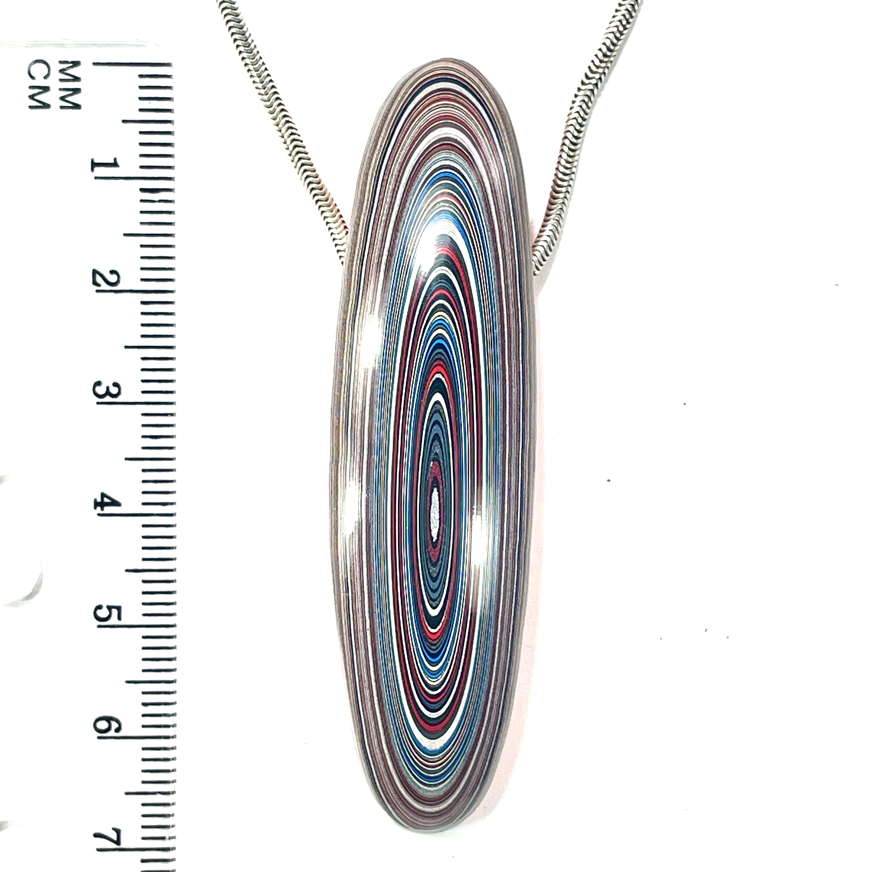 DVH Joose Orange Jeep Fordite Bead Pendant Michigan 69x18x13mm (6617) - DVHdesigns