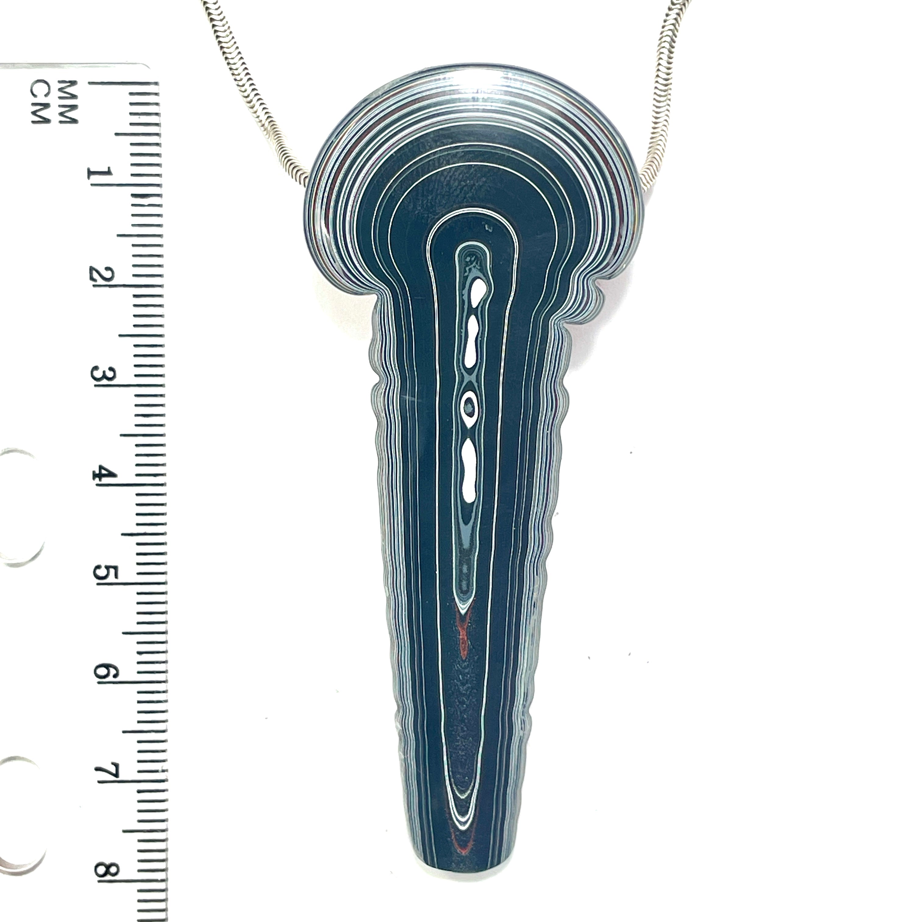 DVH Tuscadero Pink Elephant Jeep Fordite Bead Pendant 79x32x14mm (6620) - DVHdesigns