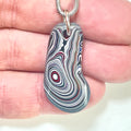 DVH Phallic Fordite Prince Albert Pendant Necklace Michigan Chv Frd Jp 33x14x7mm (6630) - DVHdesigns
