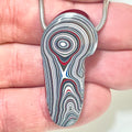 DVH Phallic Fordite Bead Pendant Necklace Michigan Chv Frd Jp 42x19x8mm (6632) - DVHdesigns