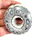 DVH Fordite Specimen Donut Buck Hole Polished Face Michigan Chv Frd Jp (6661) - DVHdesigns