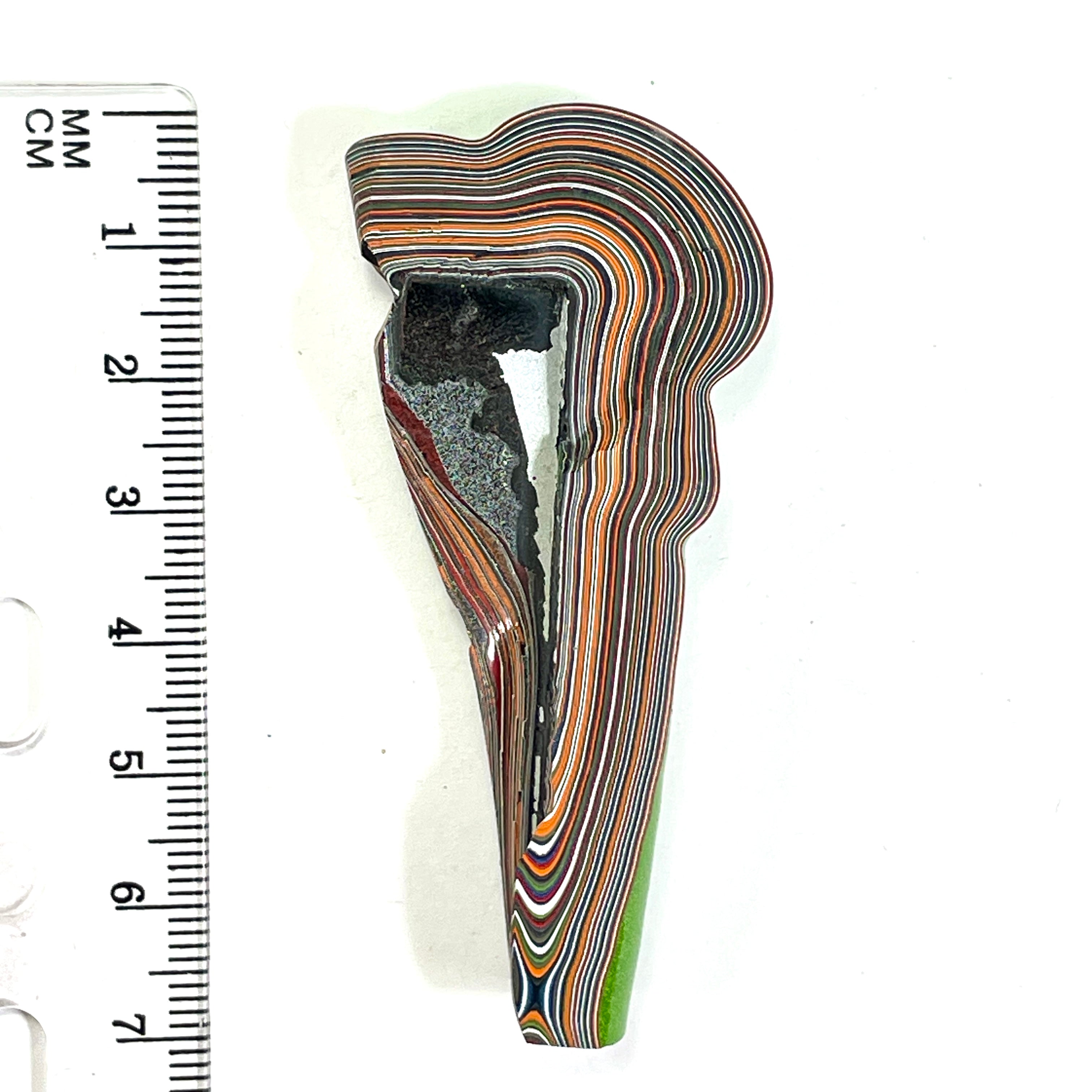 DVH Mojito Green Jeep Fordite Polished Face Specimen Michigan (6671) - DVHdesigns