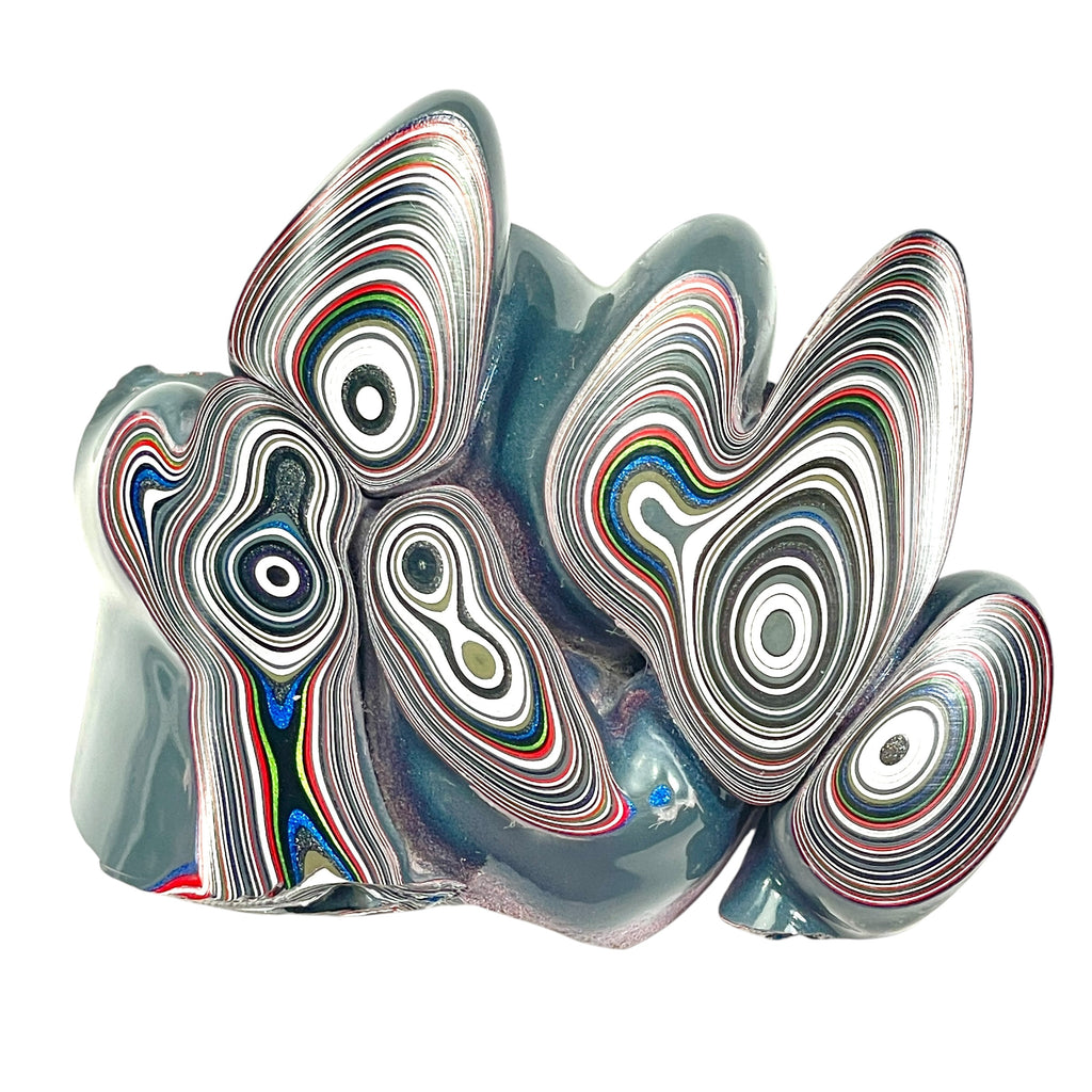 DVH Genuine Fordite Specimen Polished Face Michigan Chv Frd Jp (6691)