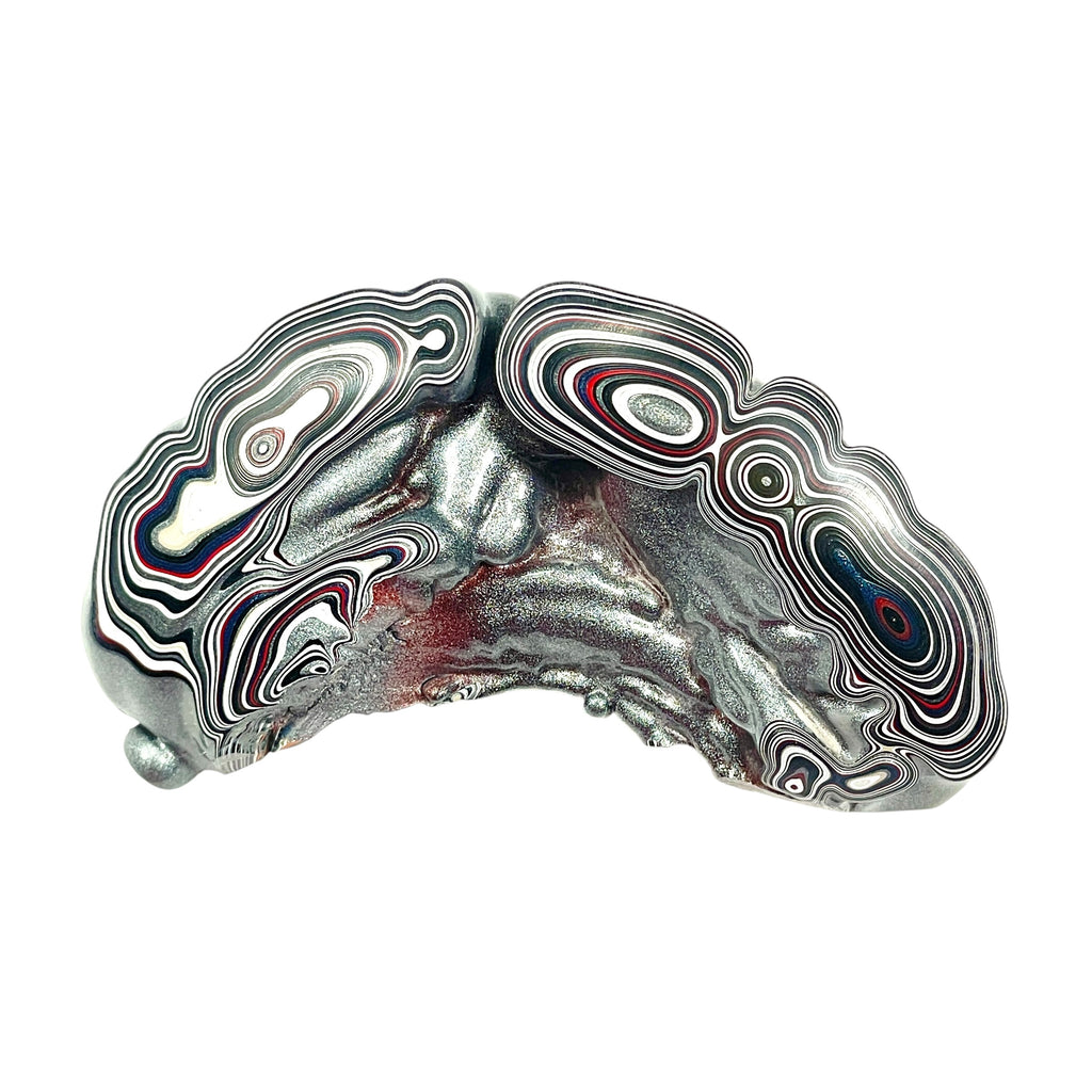 DVH Genuine Fordite Specimen Polished Face Michigan Chv Frd Jp (6696)