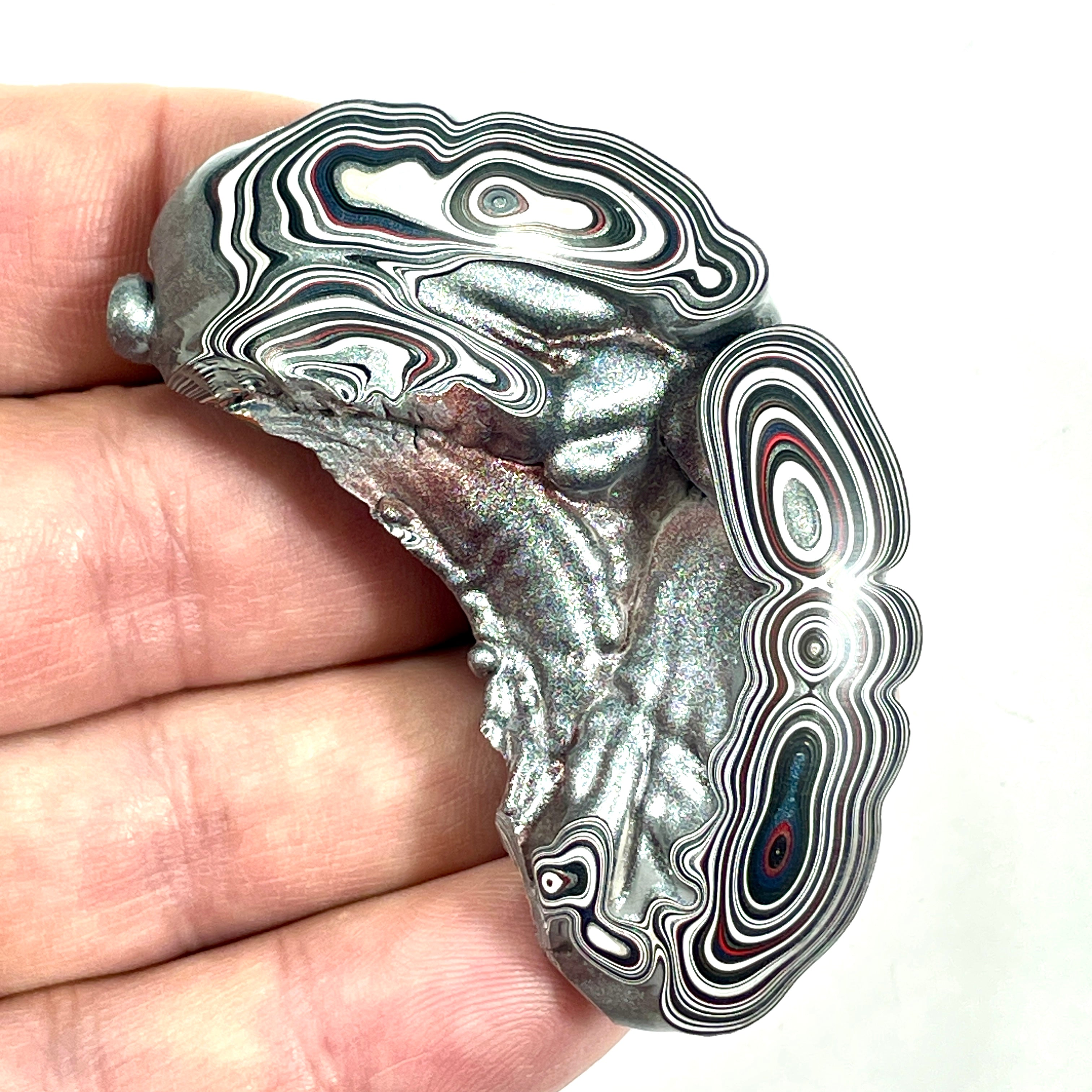 DVH Genuine Fordite Specimen Polished Face Michigan Chv Frd Jp (6696)