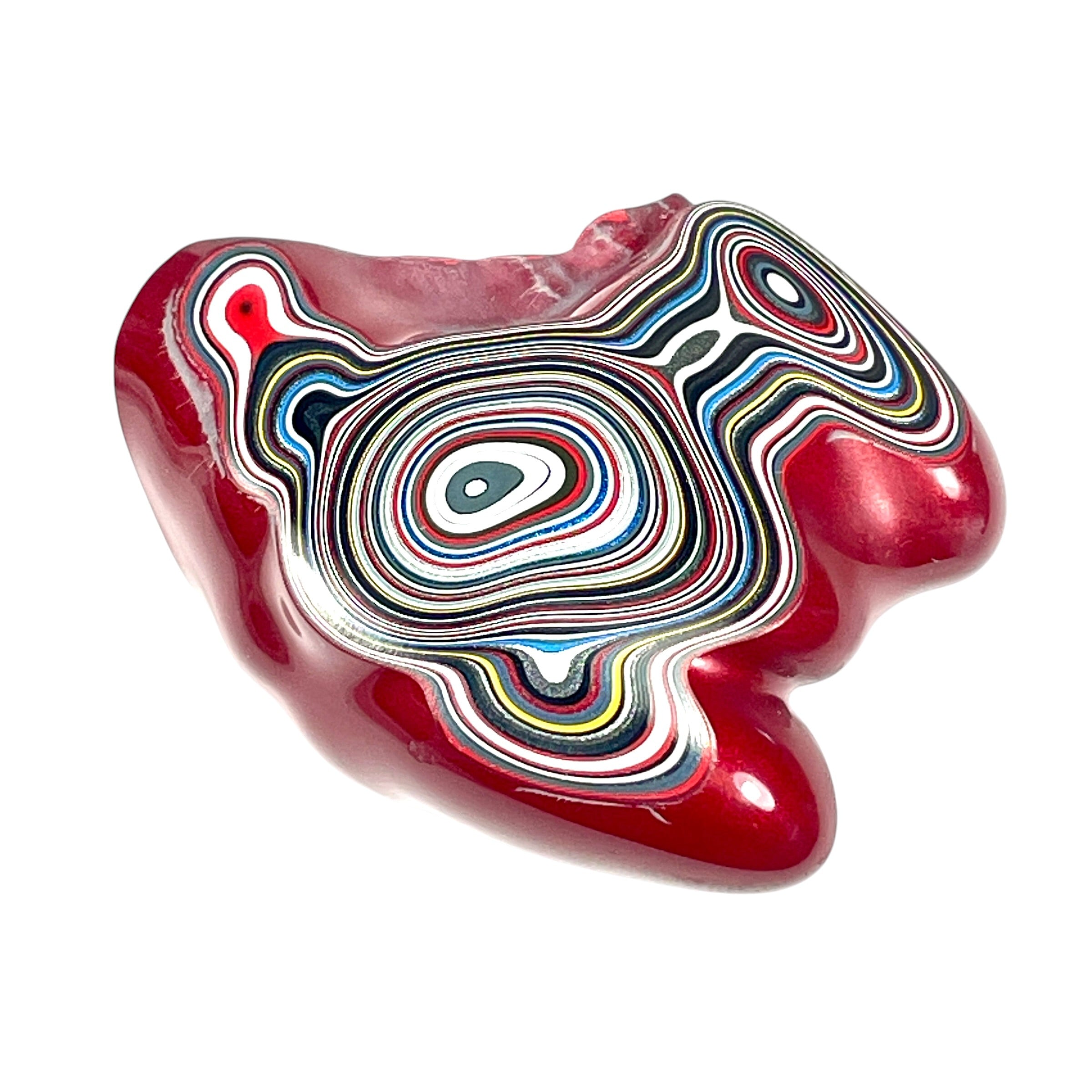 DVH Genuine Fordite Specimen Polished Face Michigan Chv Frd Jp (6697)