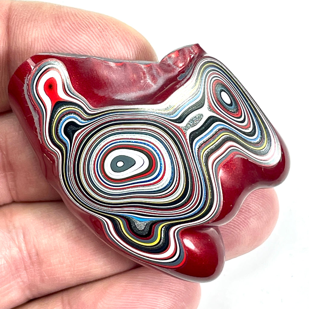 DVH Genuine Fordite Specimen Polished Face Michigan Chv Frd Jp (6697)
