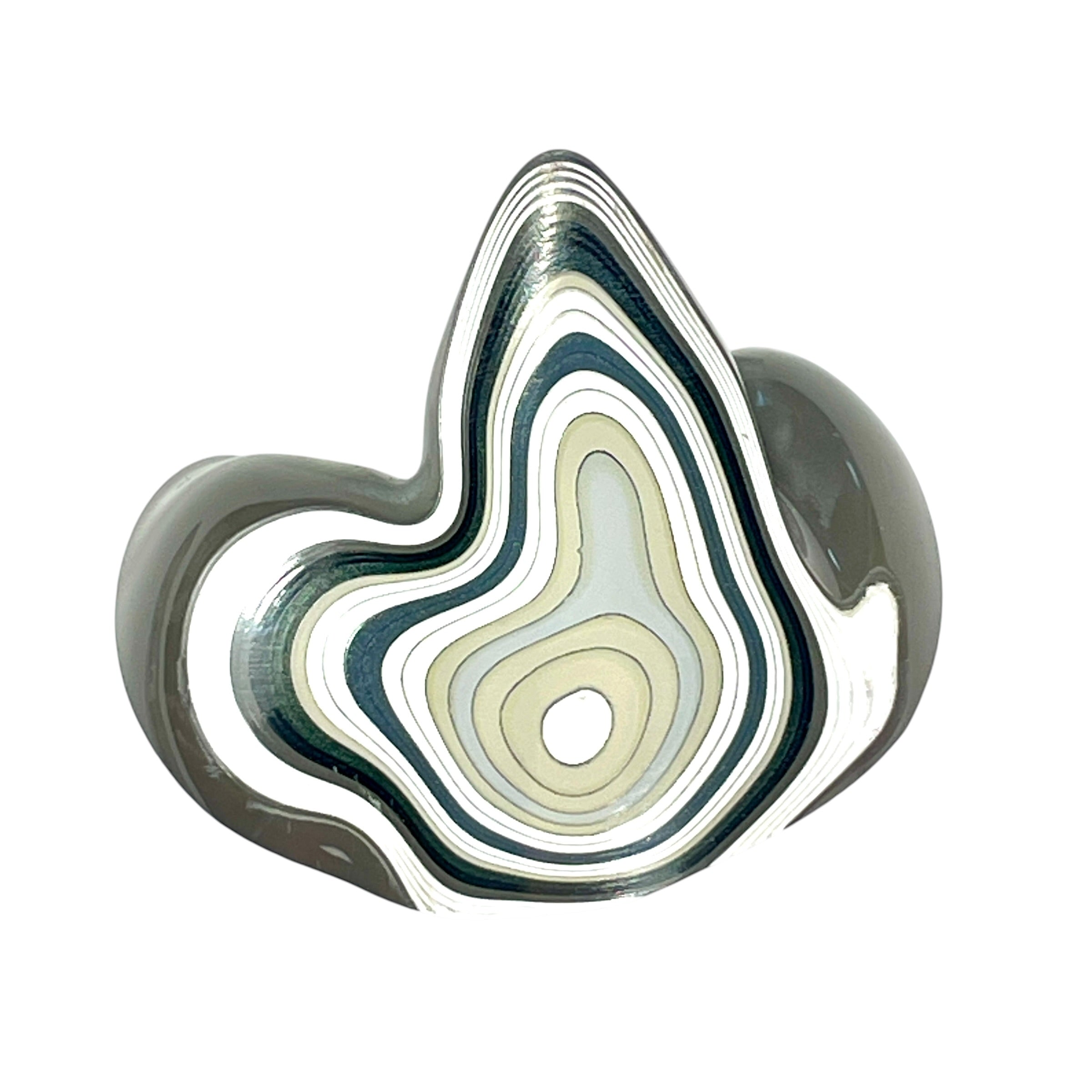 DVH Genuine Fordite Specimen Polished Face Michigan Chv Frd Jp (6698)
