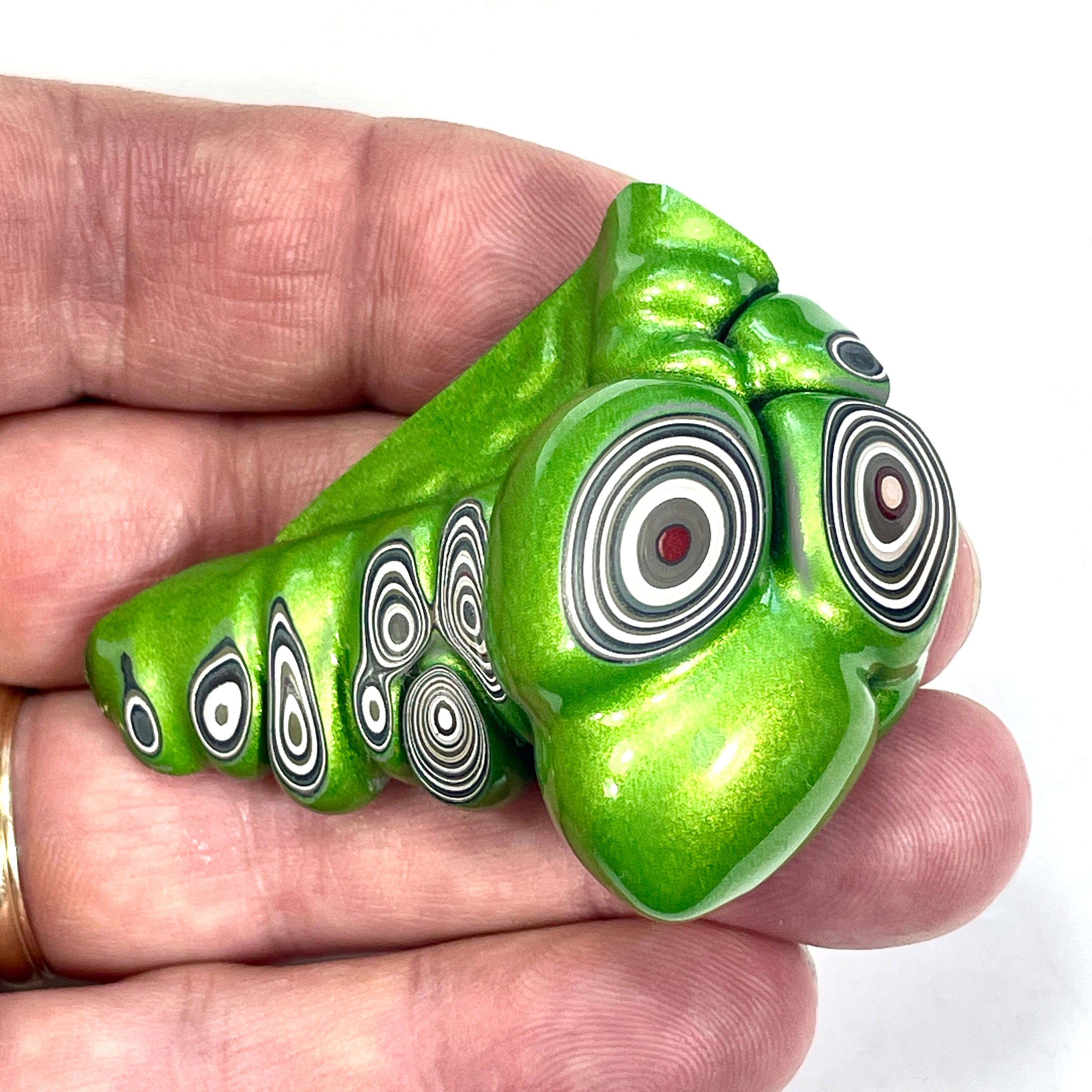 DVH Mojito Green Jp Fordite Grasshopper Specimen Polished Face Michigan (6699)