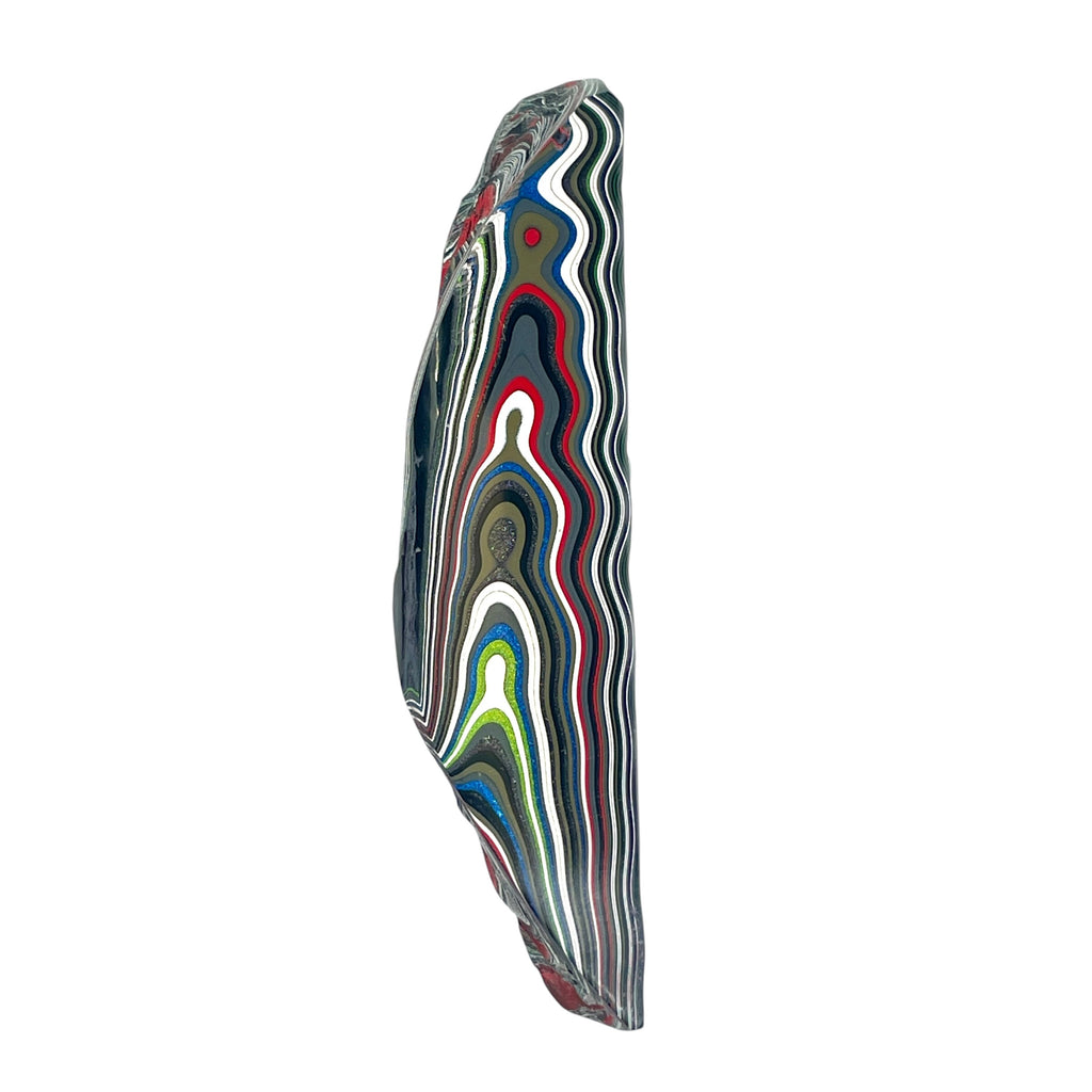 DVH Genuine Fordite Specimen Polished Face Michigan Chv Frd Jp (6703)