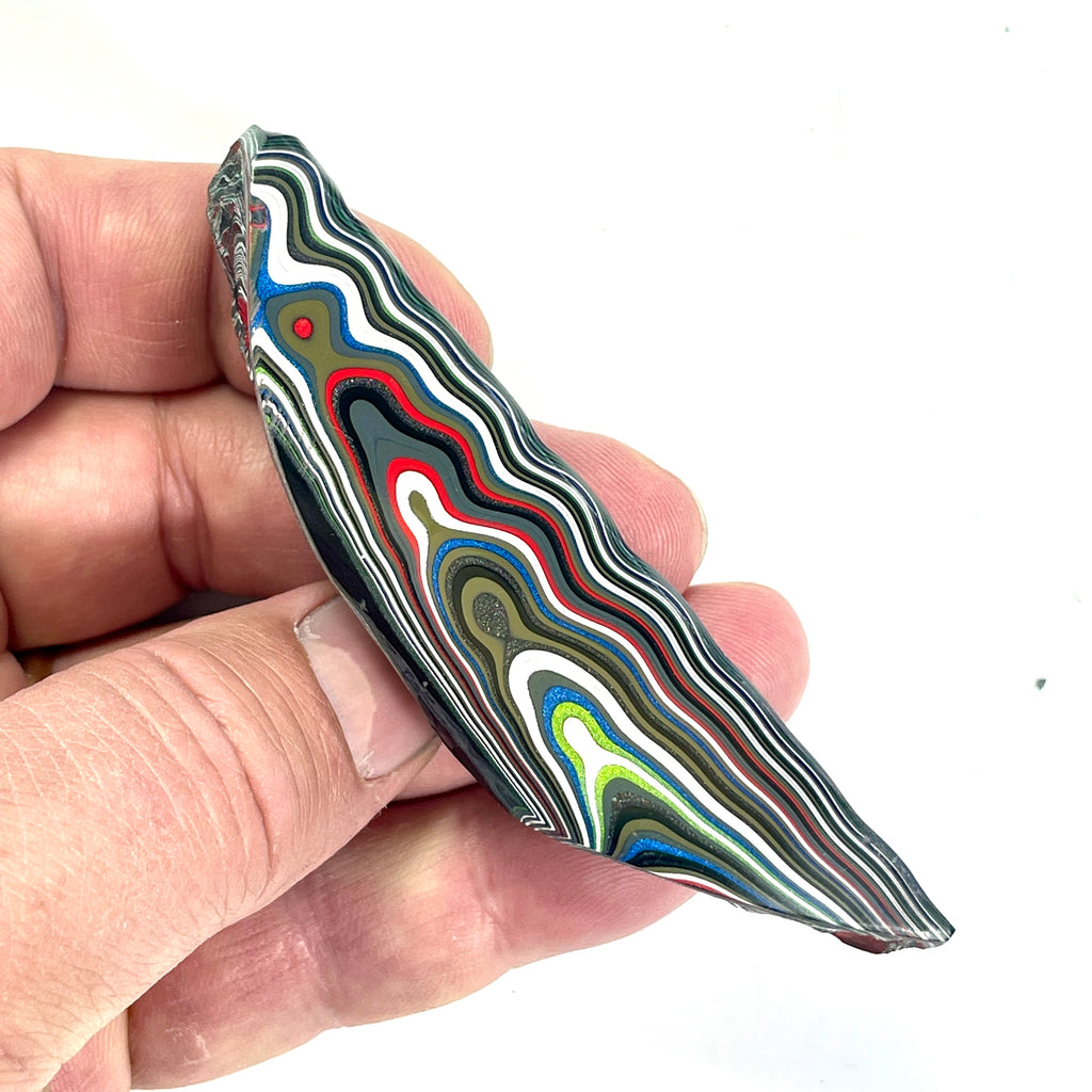 DVH Genuine Fordite Specimen Polished Face Michigan Chv Frd Jp (6703)
