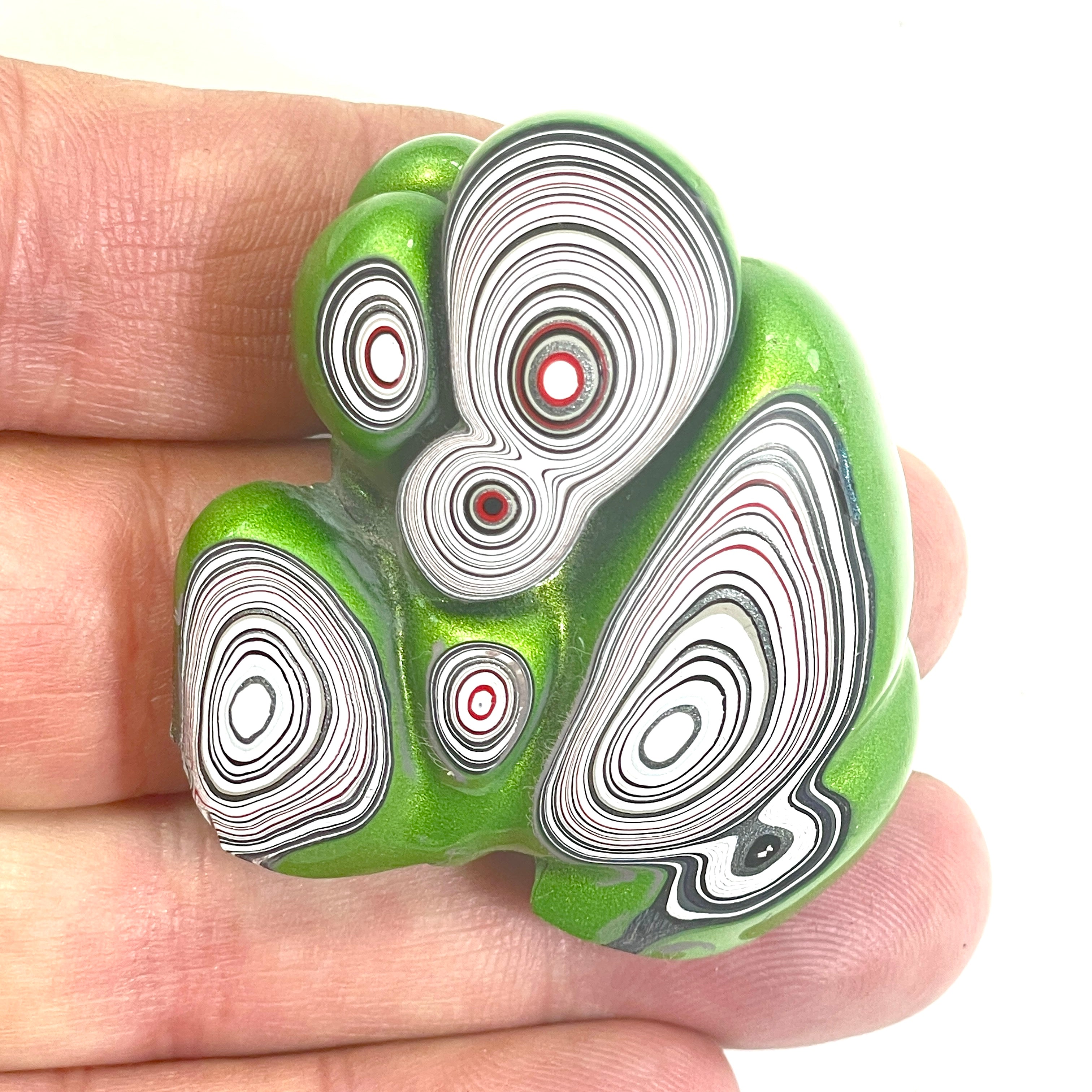 DVH Mojito Green Jp Fordite Specimen Polished Face Michigan (6705)