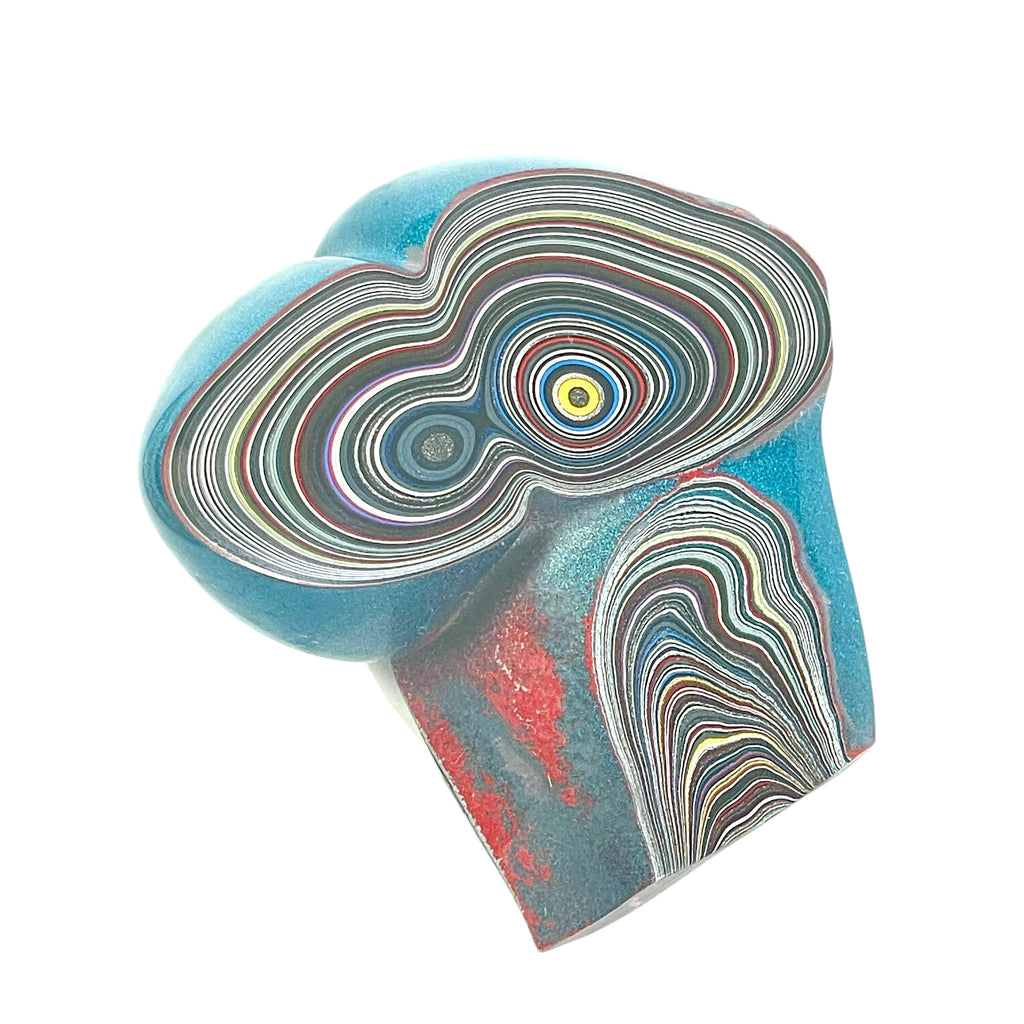 DVH Bikini Pearl Blue Jp Fordite Specimen Polished Face Michigan (6706)