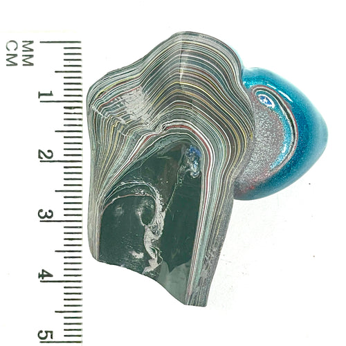 DVH Bikini Pearl Blue Jp Fordite Specimen Polished Face Michigan (6706) - DVHdesigns