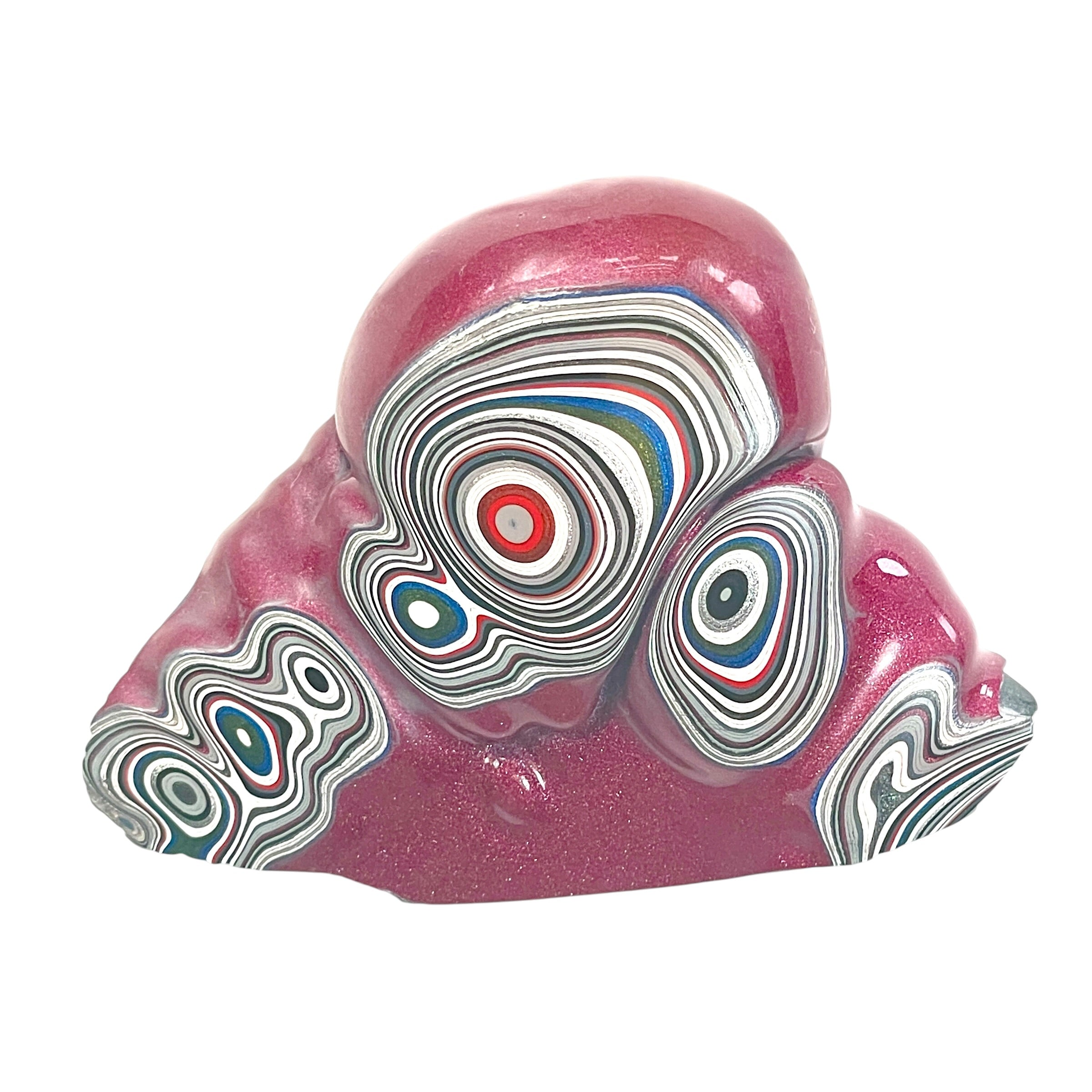 DVH Tuscadero Pink Jp Fordite Specimen Polished Face Michigan (6707)