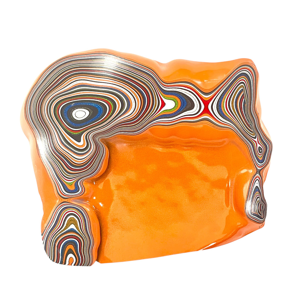 DVH Joose Orange Jp Fordite Specimen Polished Face Michigan (6708)