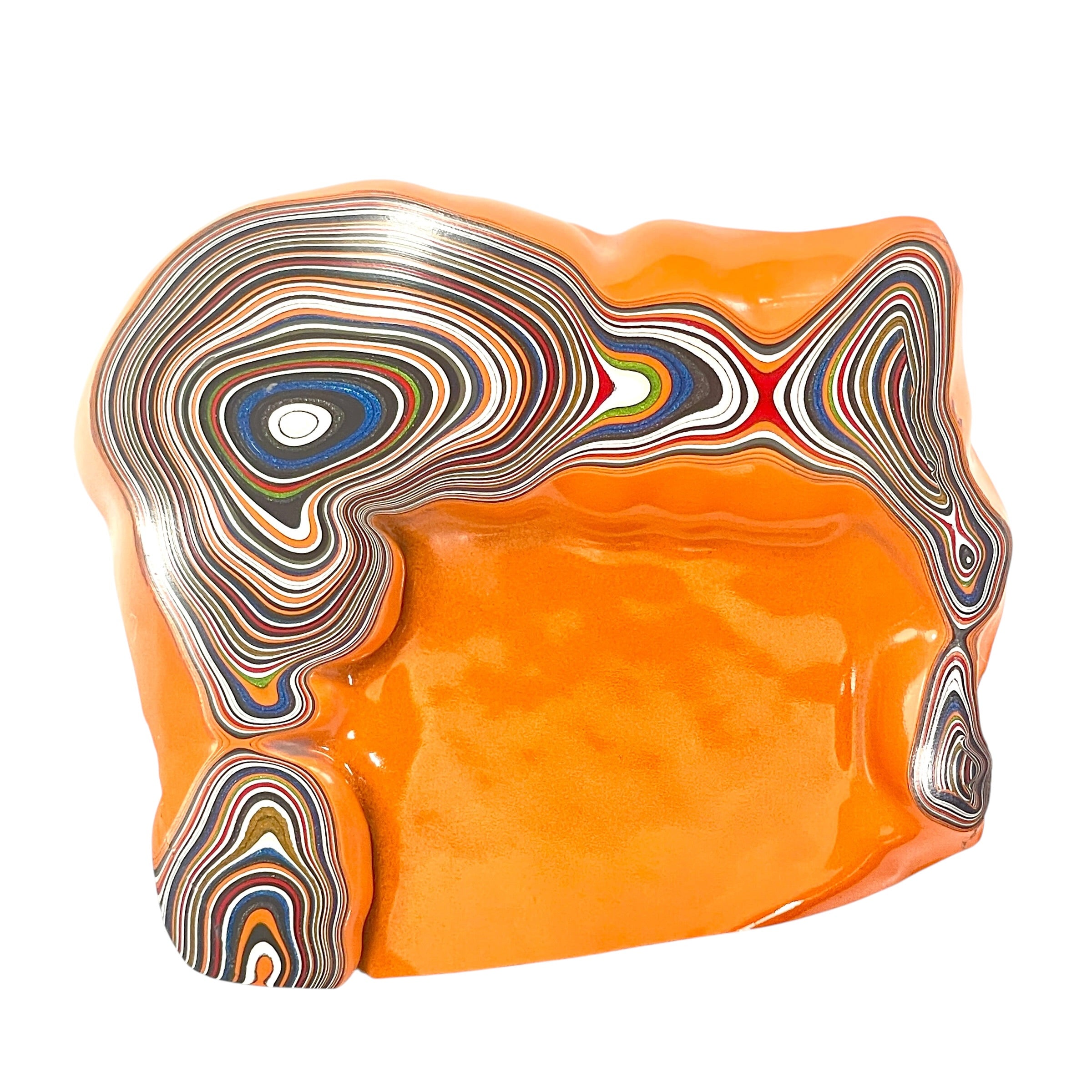 DVH Joose Orange Jp Fordite Specimen Polished Face Michigan (6708)