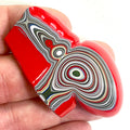 DVH Genuine Red Fordite Specimen Polished Face Michigan Chv Frd Jp (6710)