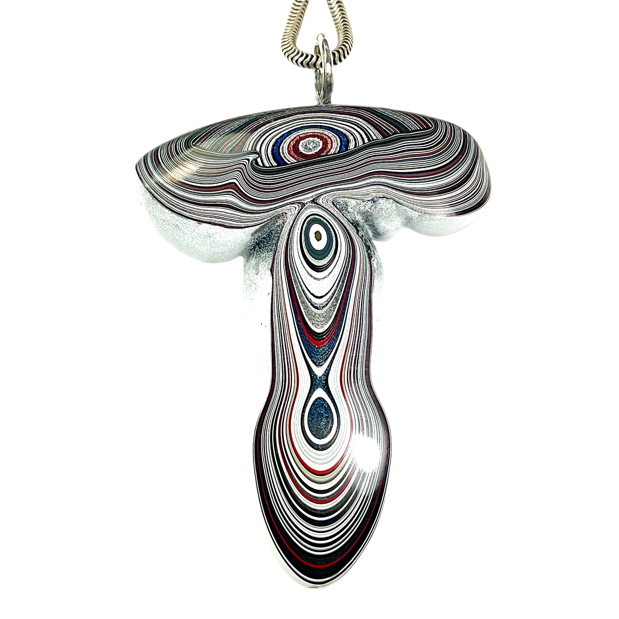 DVH/PC Phallic Fordite Stalactite Penis Pendant Michigan Chv Frd Jp 52x40x13mm (6725)