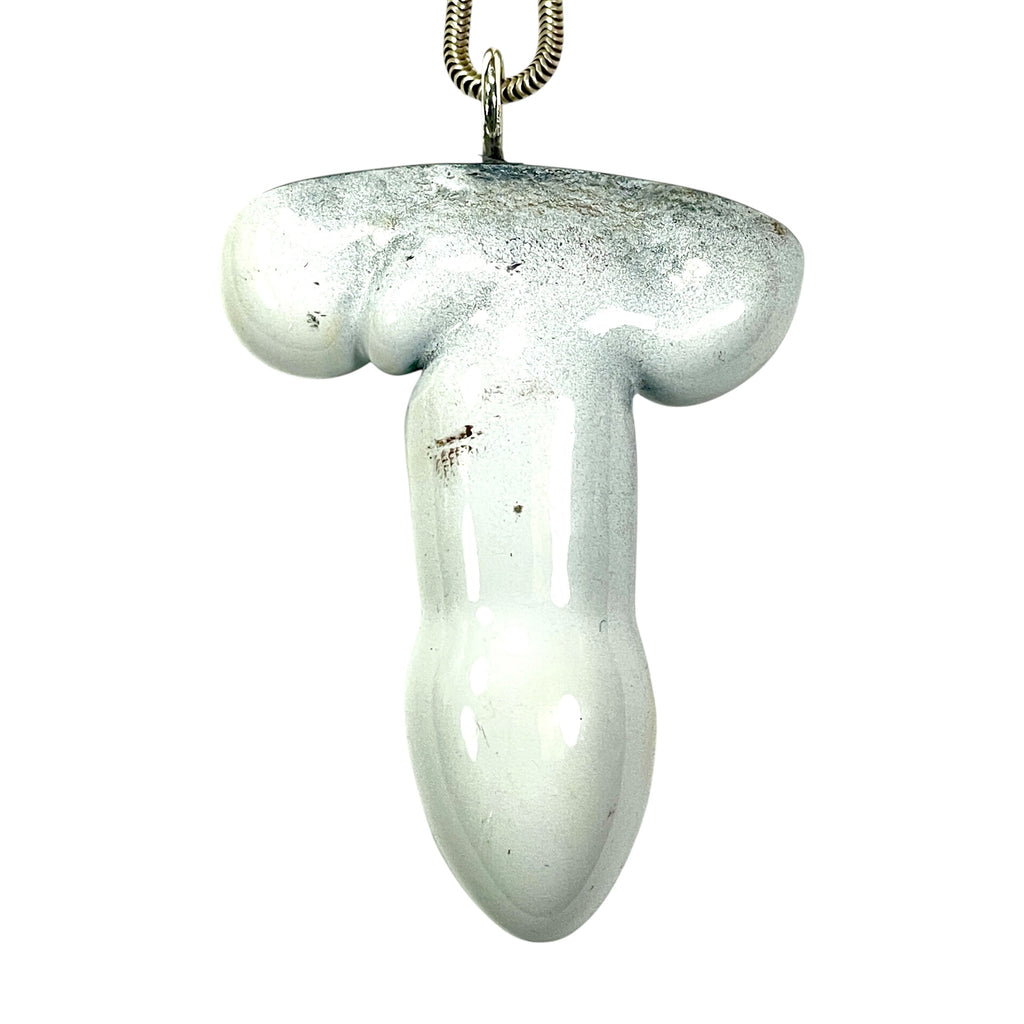 DVH/PC Phallic Fordite Stalactite Penis Pendant Michigan Chv Frd Jp 52x40x13mm (6725)