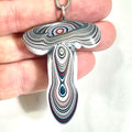 DVH/PC Phallic Fordite Stalactite Penis Pendant Michigan Chv Frd Jp 52x40x13mm (6725)