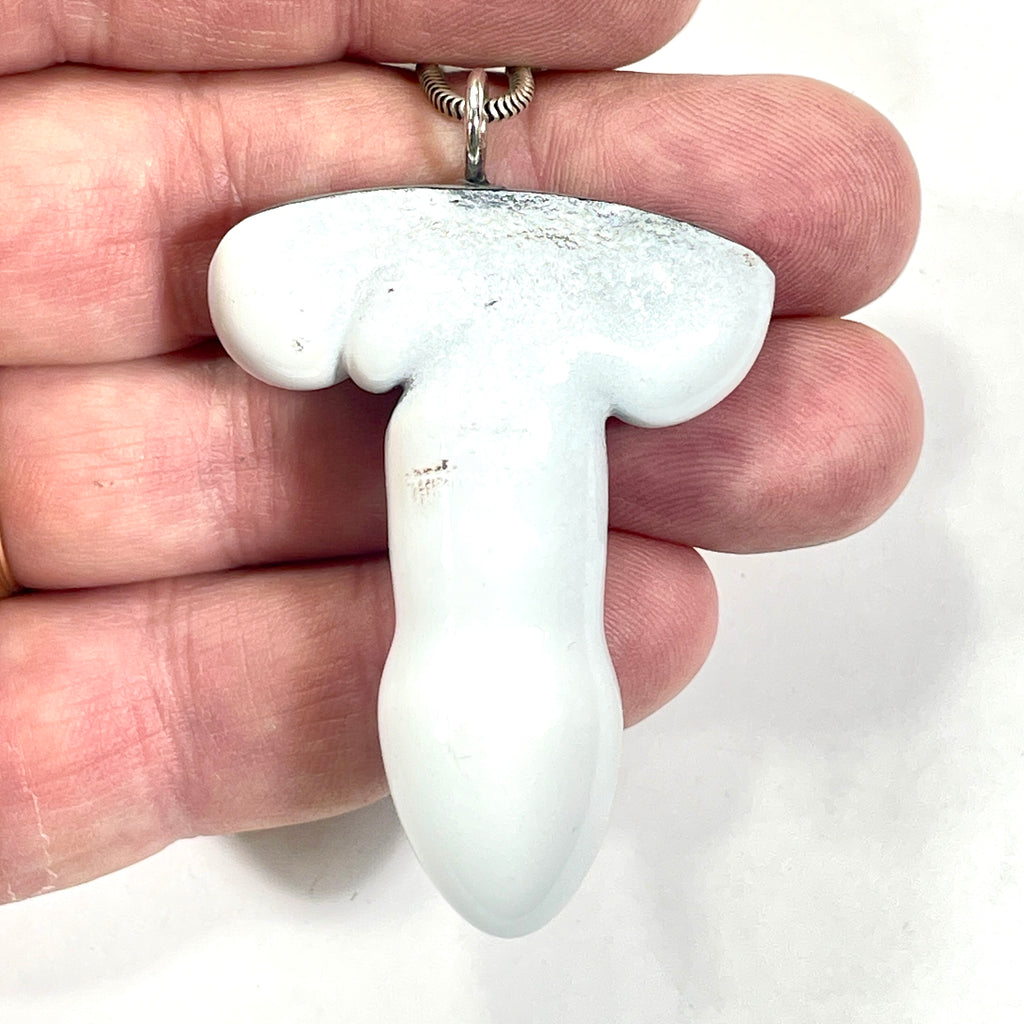 DVH/PC Phallic Fordite Stalactite Penis Pendant Michigan Chv Frd Jp 52x40x13mm (6725)