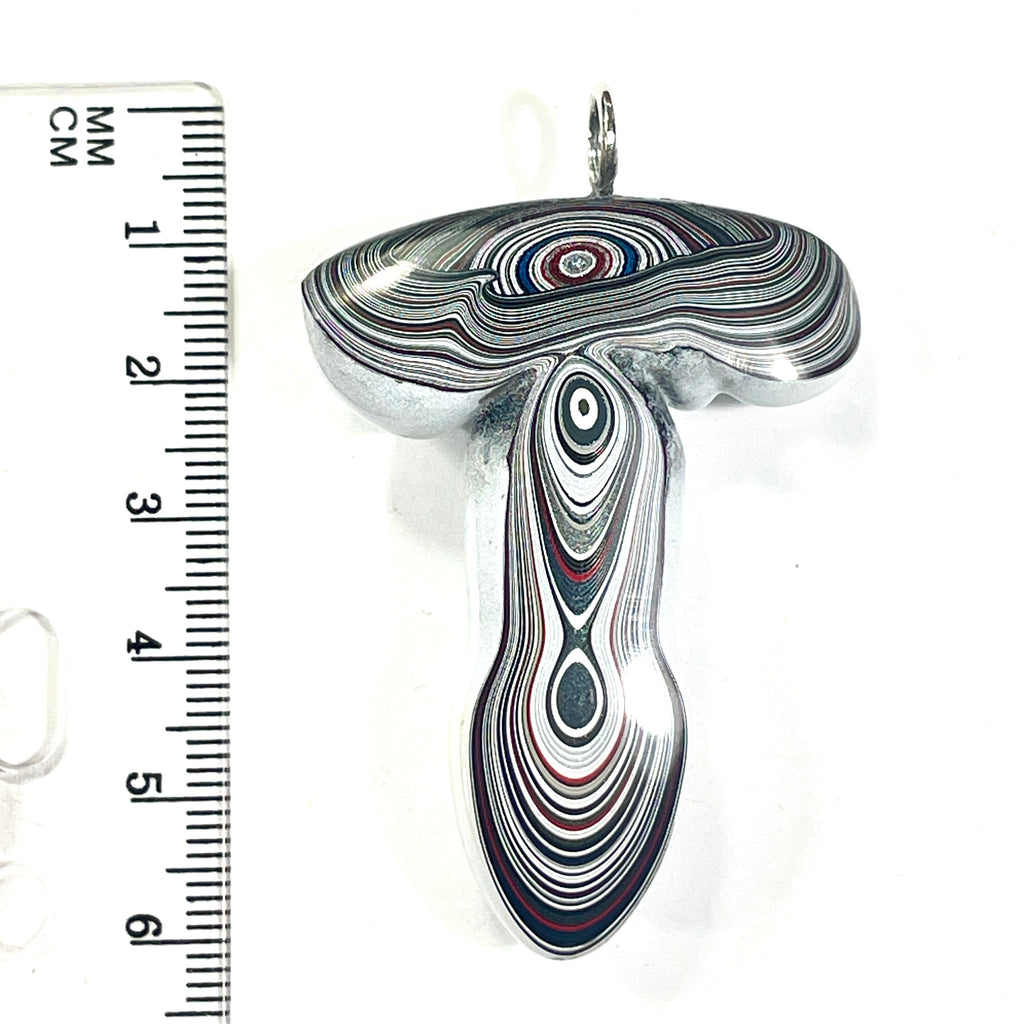 DVH/PC Phallic Fordite Stalactite Penis Pendant Michigan Chv Frd Jp 52x40x13mm (6725)
