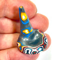 DVH Rare Michigan Fordite Hex Bolt Cap Stalactite Cabochon 26x26x35mm (6756)