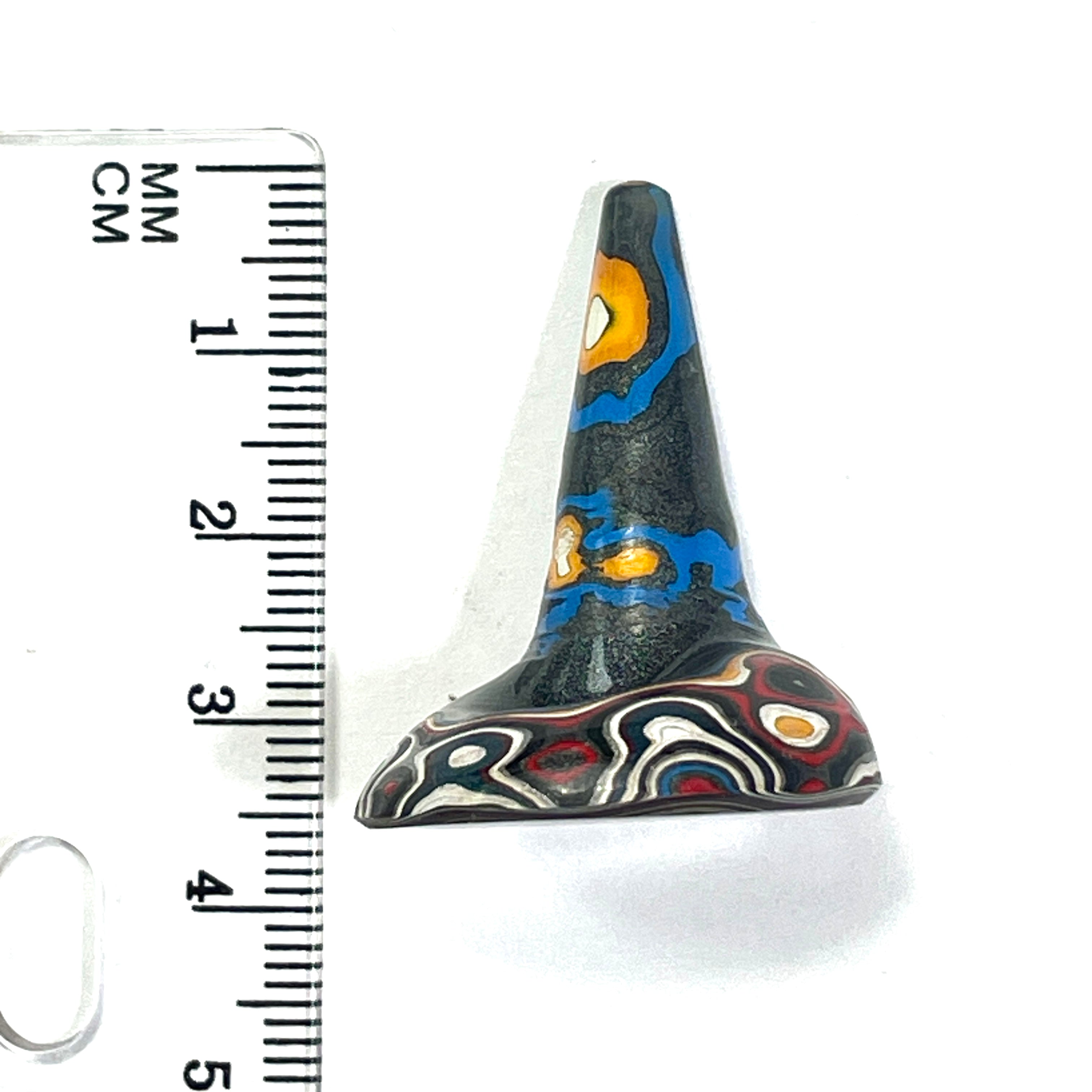 DVH Rare Michigan Fordite Hex Bolt Cap Stalactite Cabochon 26x26x35mm (6756)