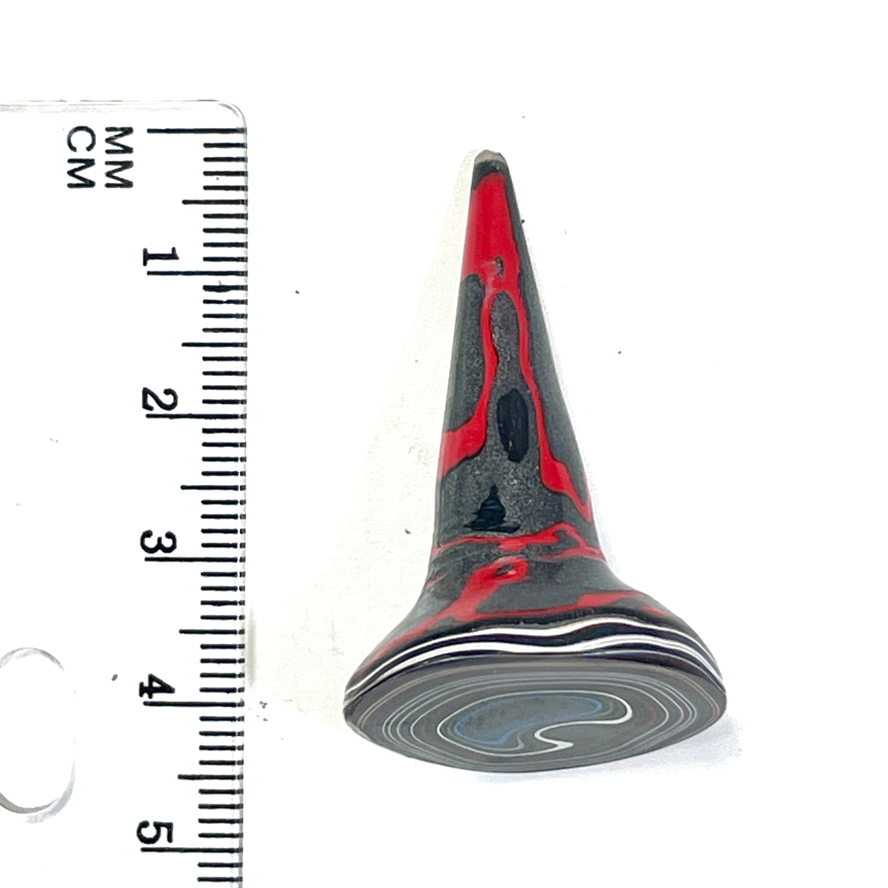DVH Rare Michigan Fordite Hex Bolt Cap Stalactite Cabochon 25x25x40mm (6758)