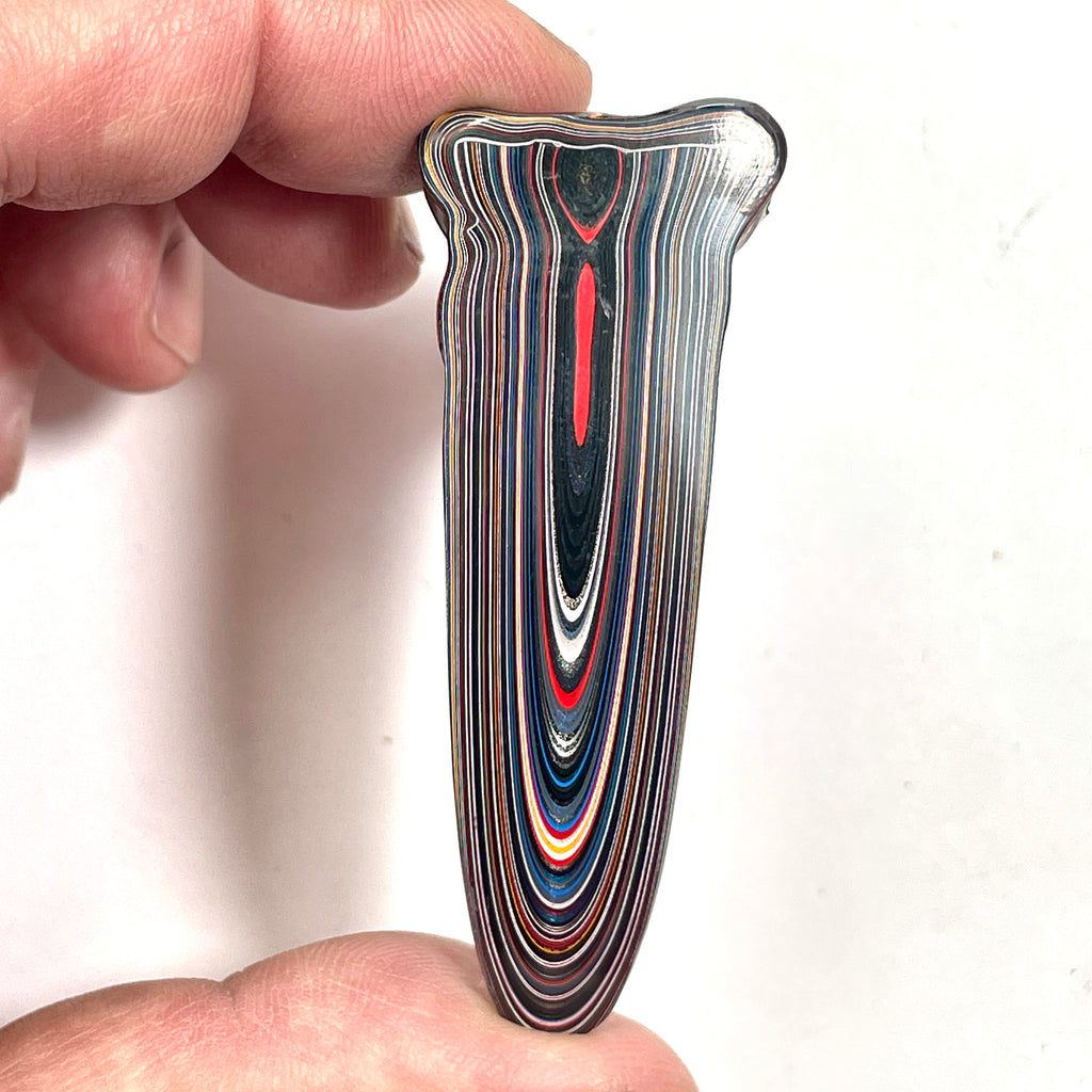 DVH Stalactite Bird Head Fordite Bead Pendant Michigan Chv Frd Jp 64x24x56mm (6795)