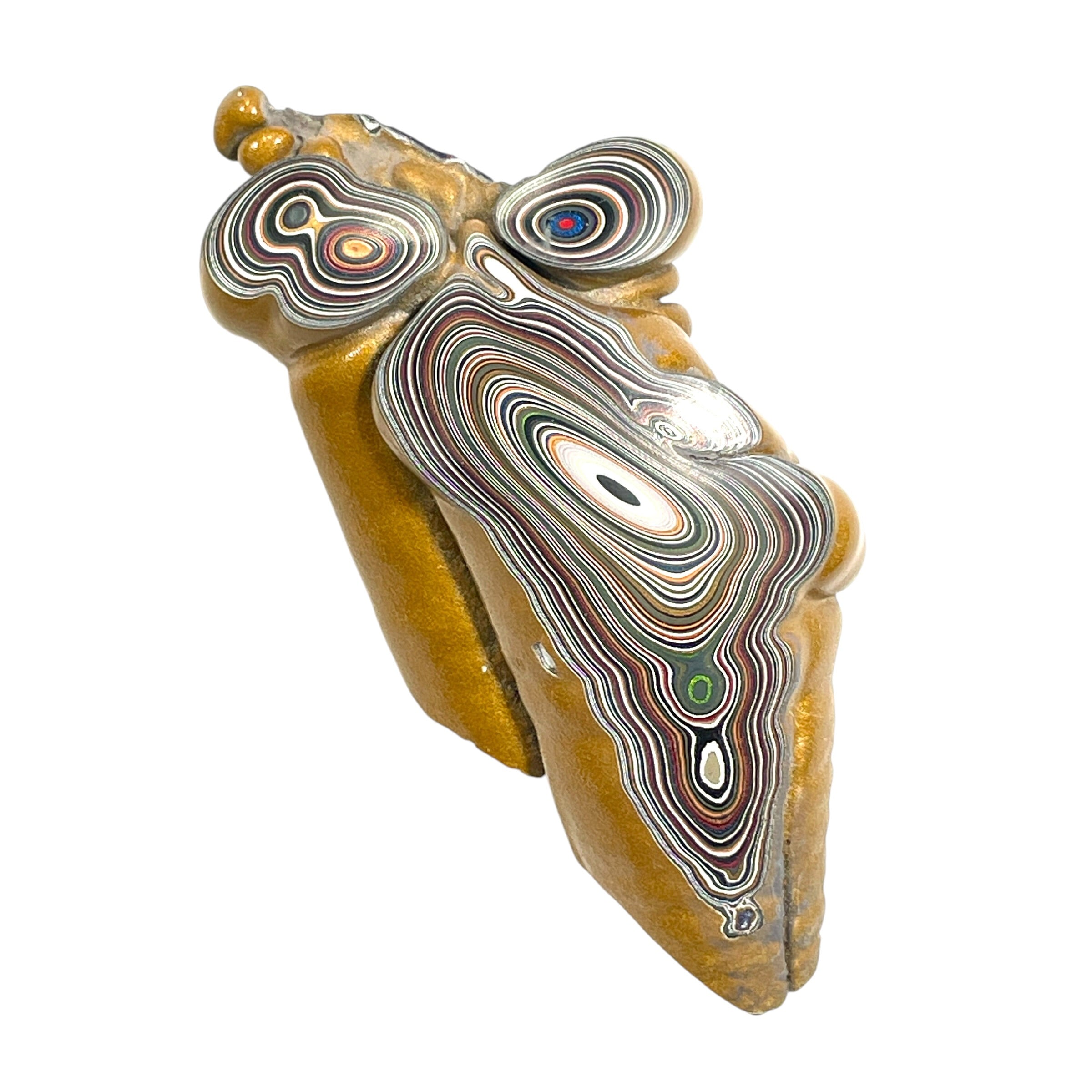 DVH Jp Goldilocks Fordite Genuine Michigan Polished Face Specimen (6801)