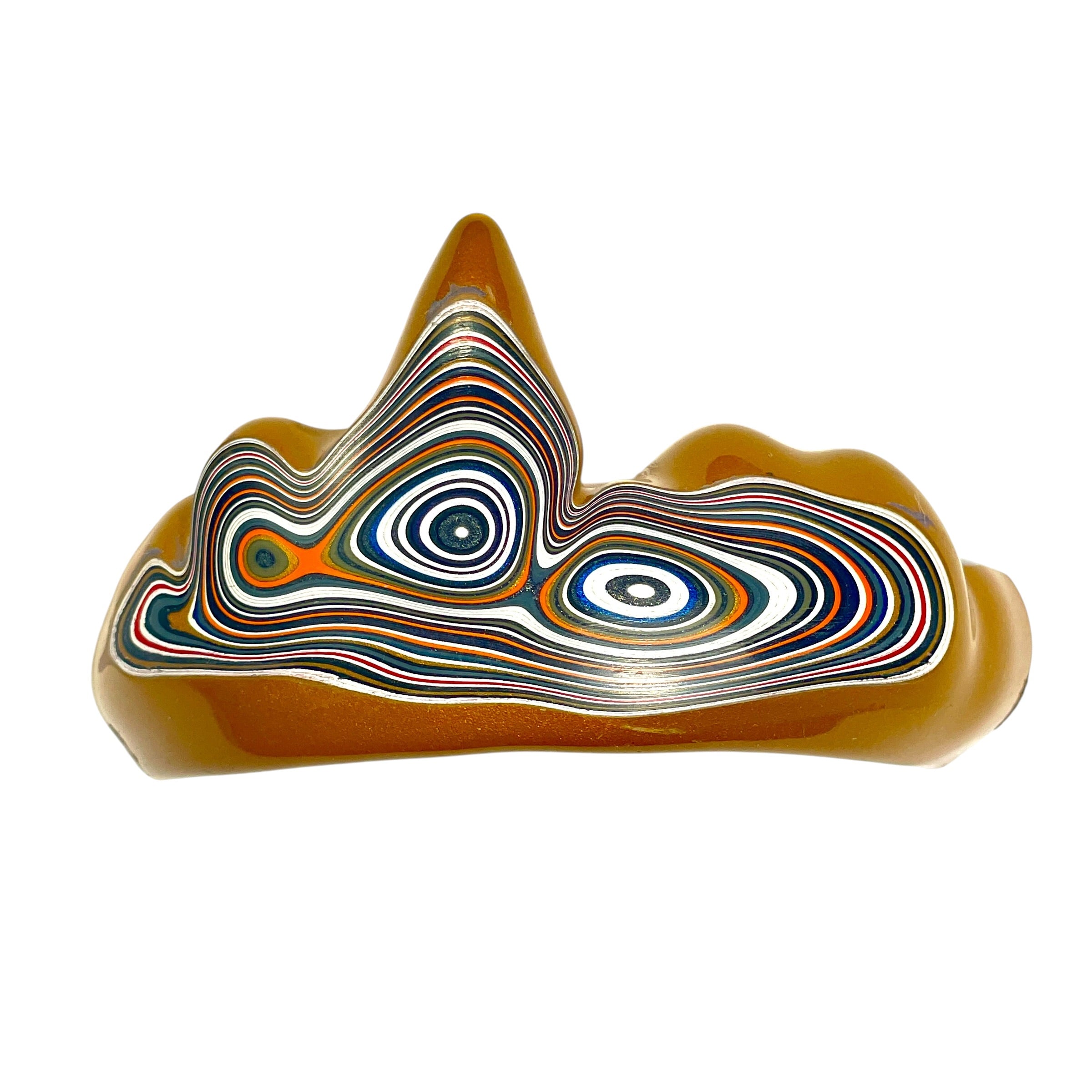 DVH Jp Goldilocks Fordite Genuine Michigan Polished Face Specimen (6803)
