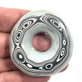 DVH Michigan Fordite Specimen Donut Buck Hole Polished Face (6842)