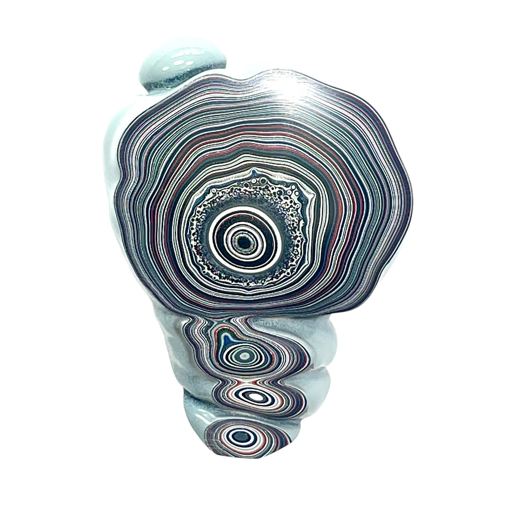 DVH Fordite Specimen Polished Face Michigan Chv Frd Jp (6850)