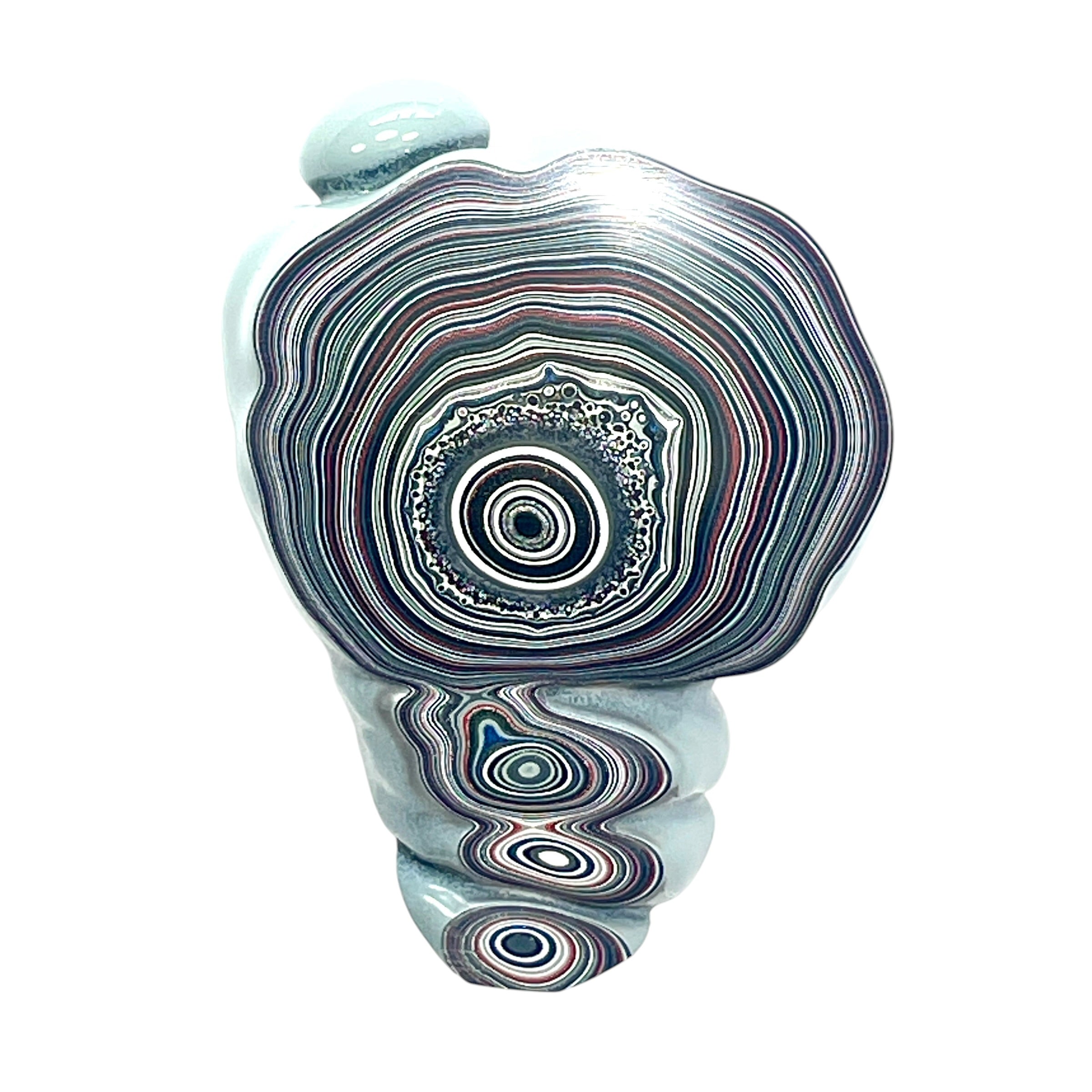 DVH Fordite Specimen Polished Face Michigan Chv Frd Jp (6850)