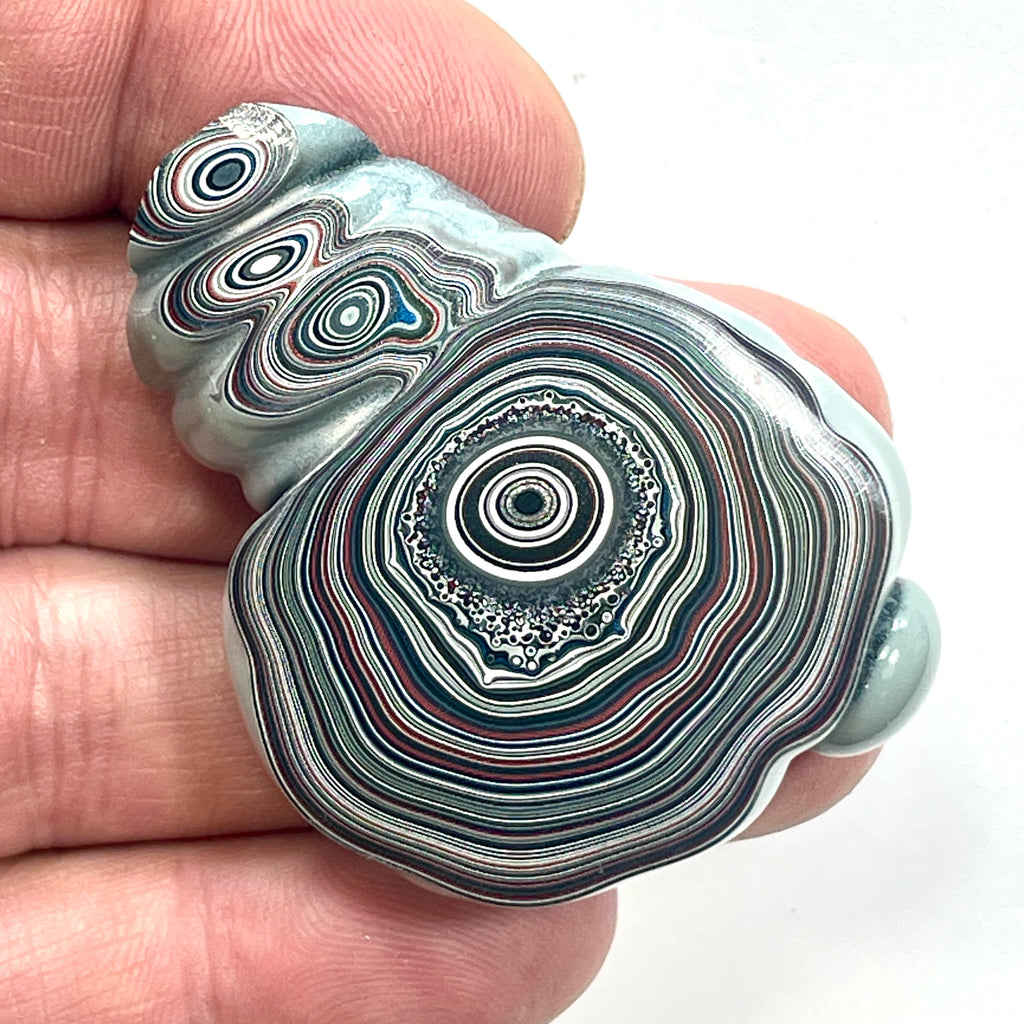 DVH Fordite Specimen Polished Face Michigan Chv Frd Jp (6850)