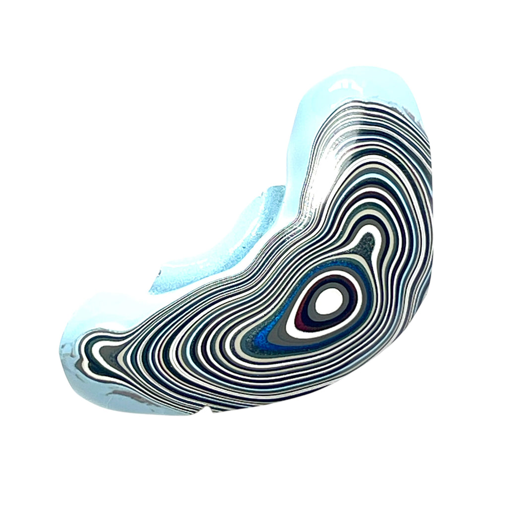 DVH Fordite Specimen Polished Face Michigan Chv Frd Jp (6852)