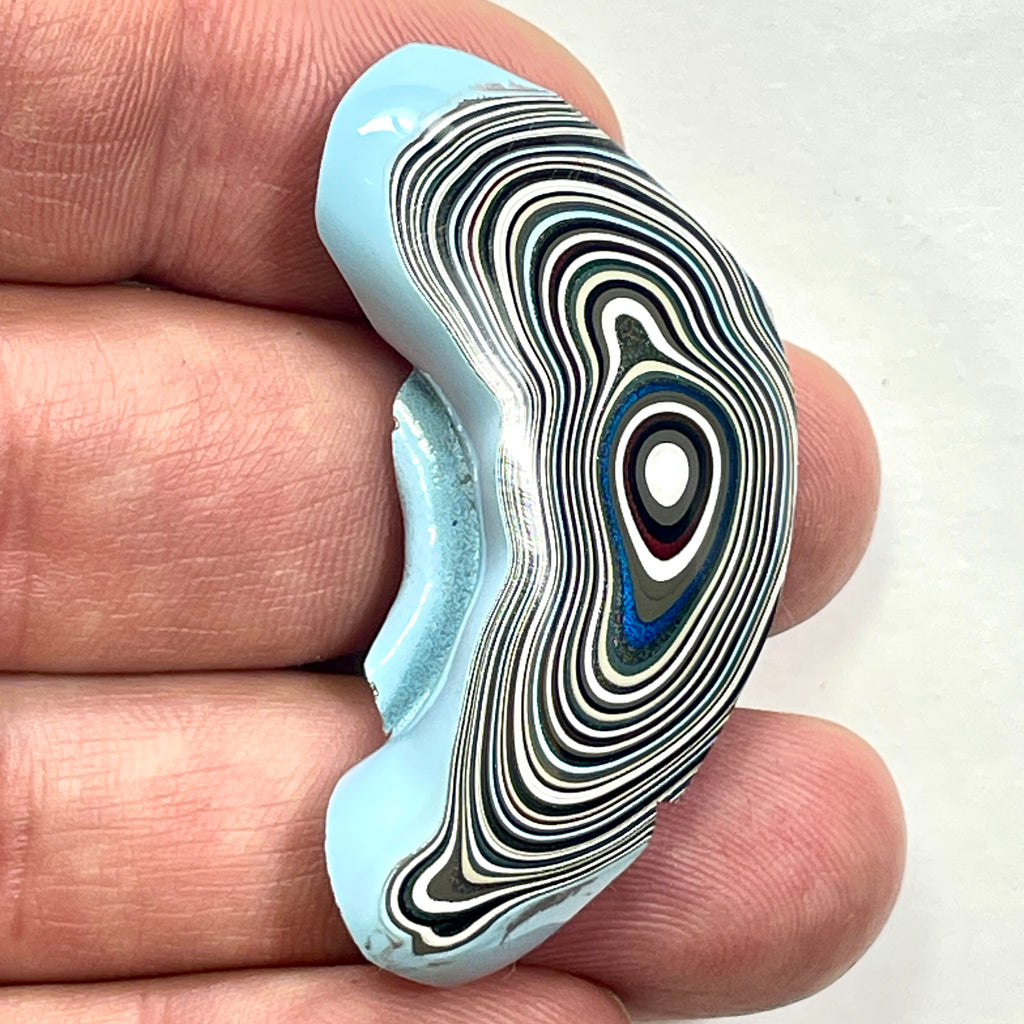 DVH Fordite Specimen Polished Face Michigan Chv Frd Jp (6852)
