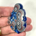 DVH Blue Fordite Specimen Polished Face Michigan Chv Frd Jp (6853)
