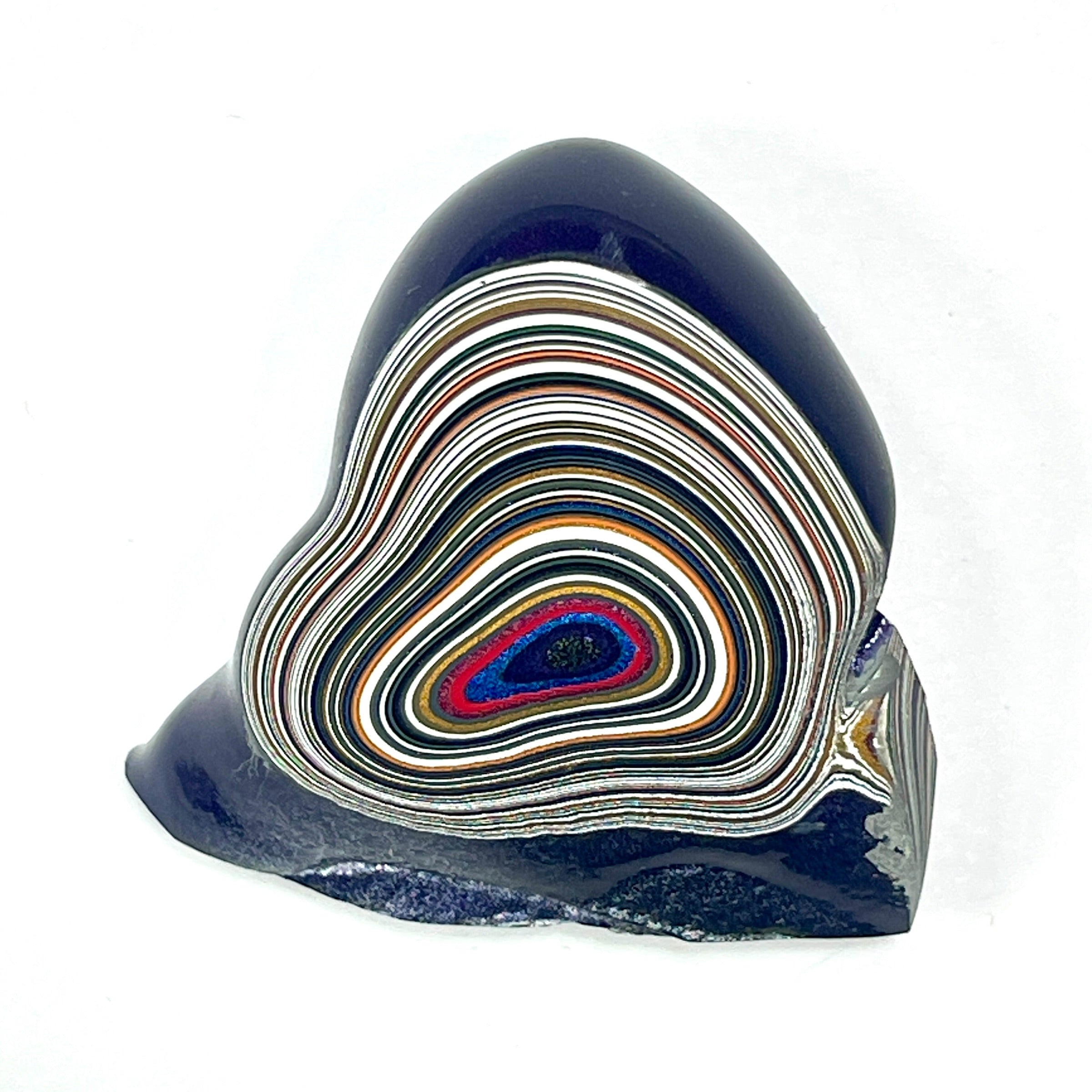 DVH Purple Reign Fordite Specimen Polished Face Michigan Jp (6854)