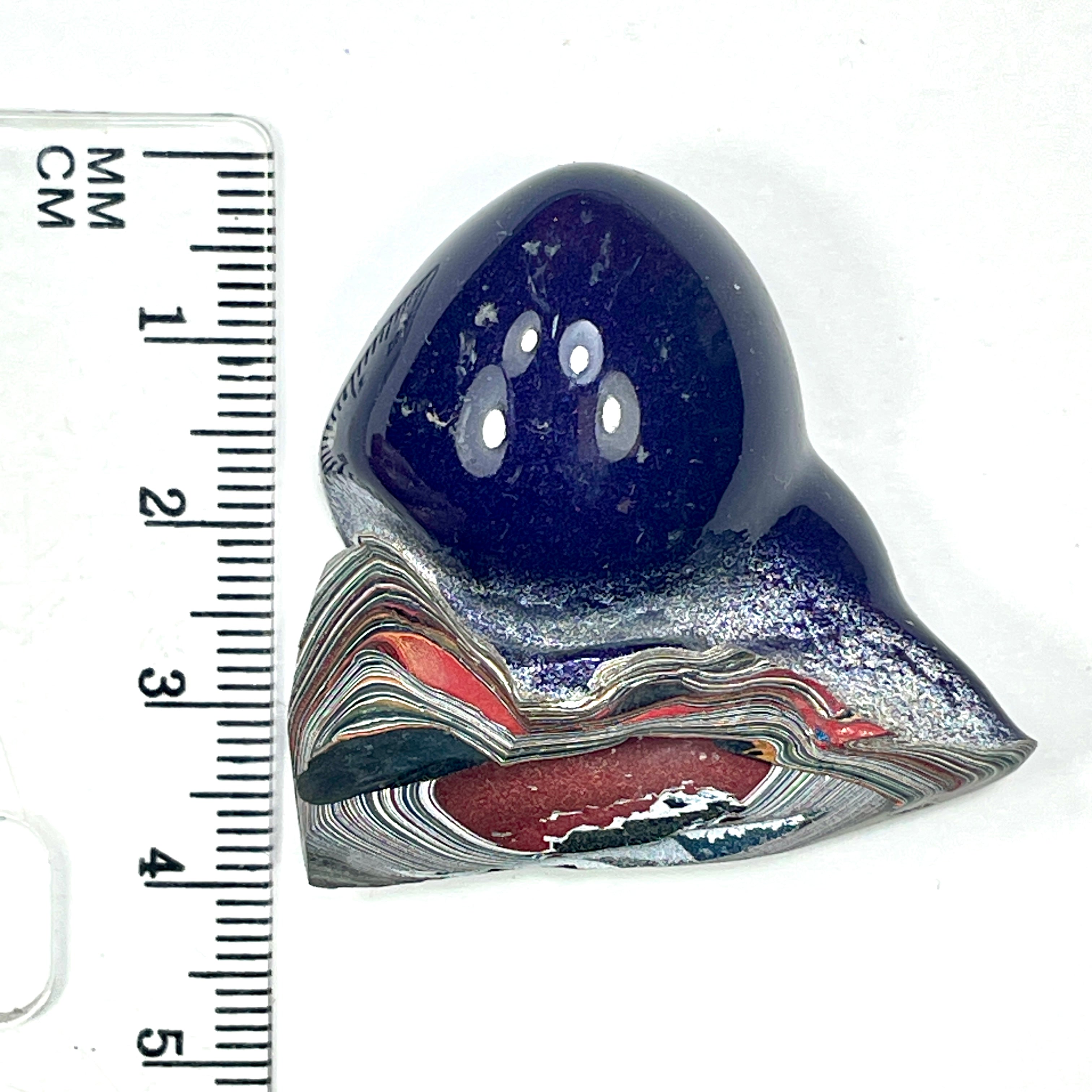 DVH Purple Reign Fordite Specimen Polished Face Michigan Jp (6854)