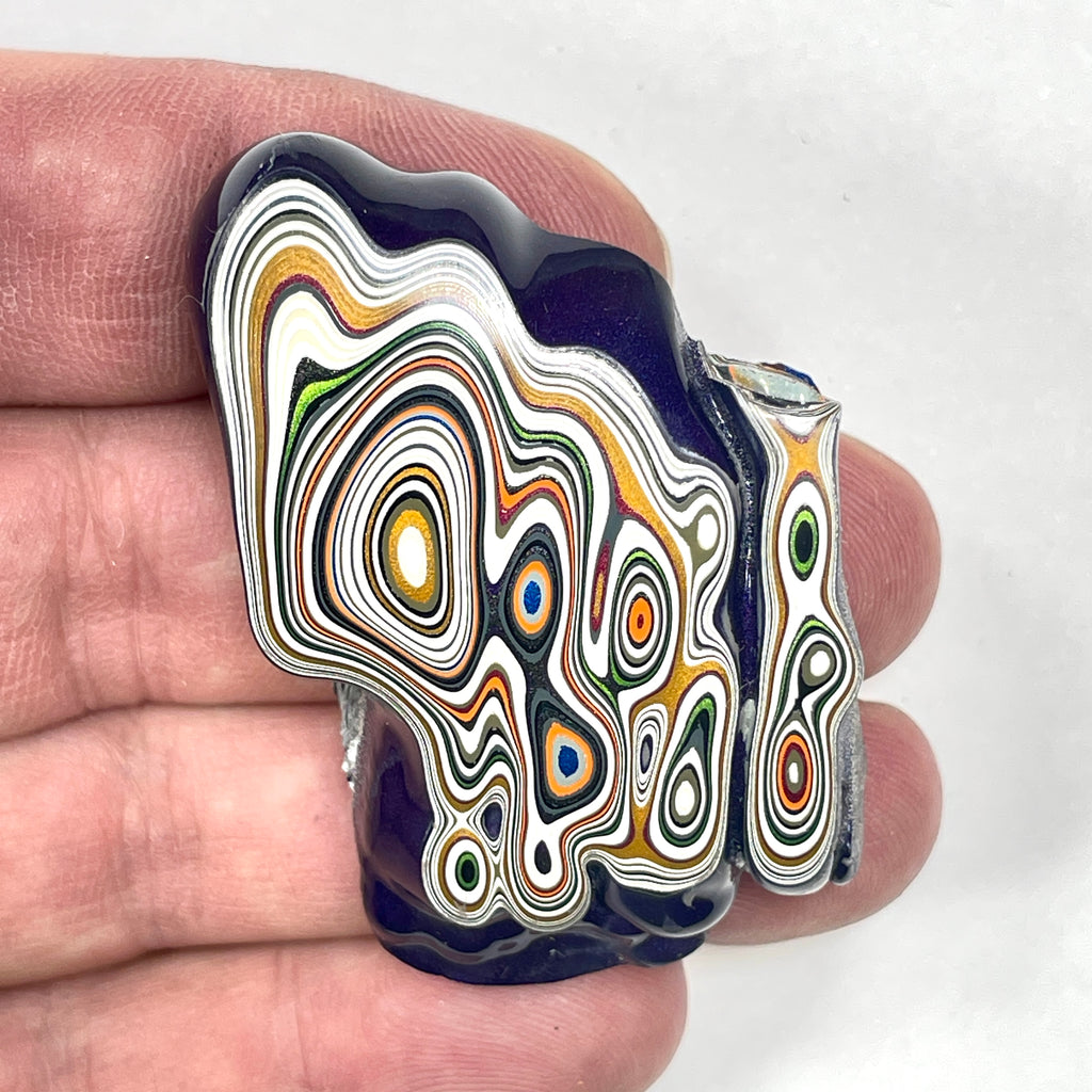 DVH Purple Reign Fordite Specimen Polished Face Michigan Jp (6855)