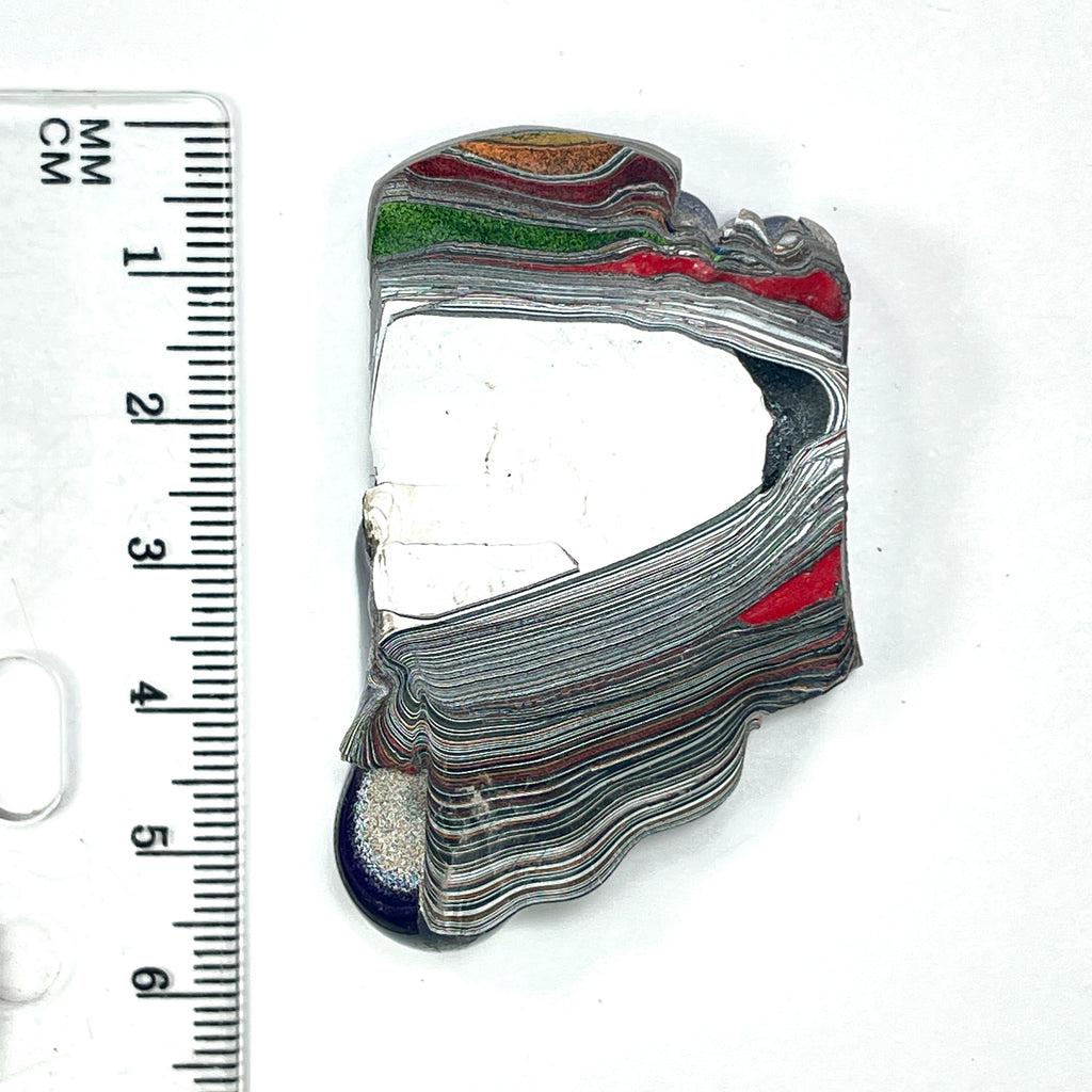 DVH Purple Reign Fordite Specimen Polished Face Michigan Jp (6855)