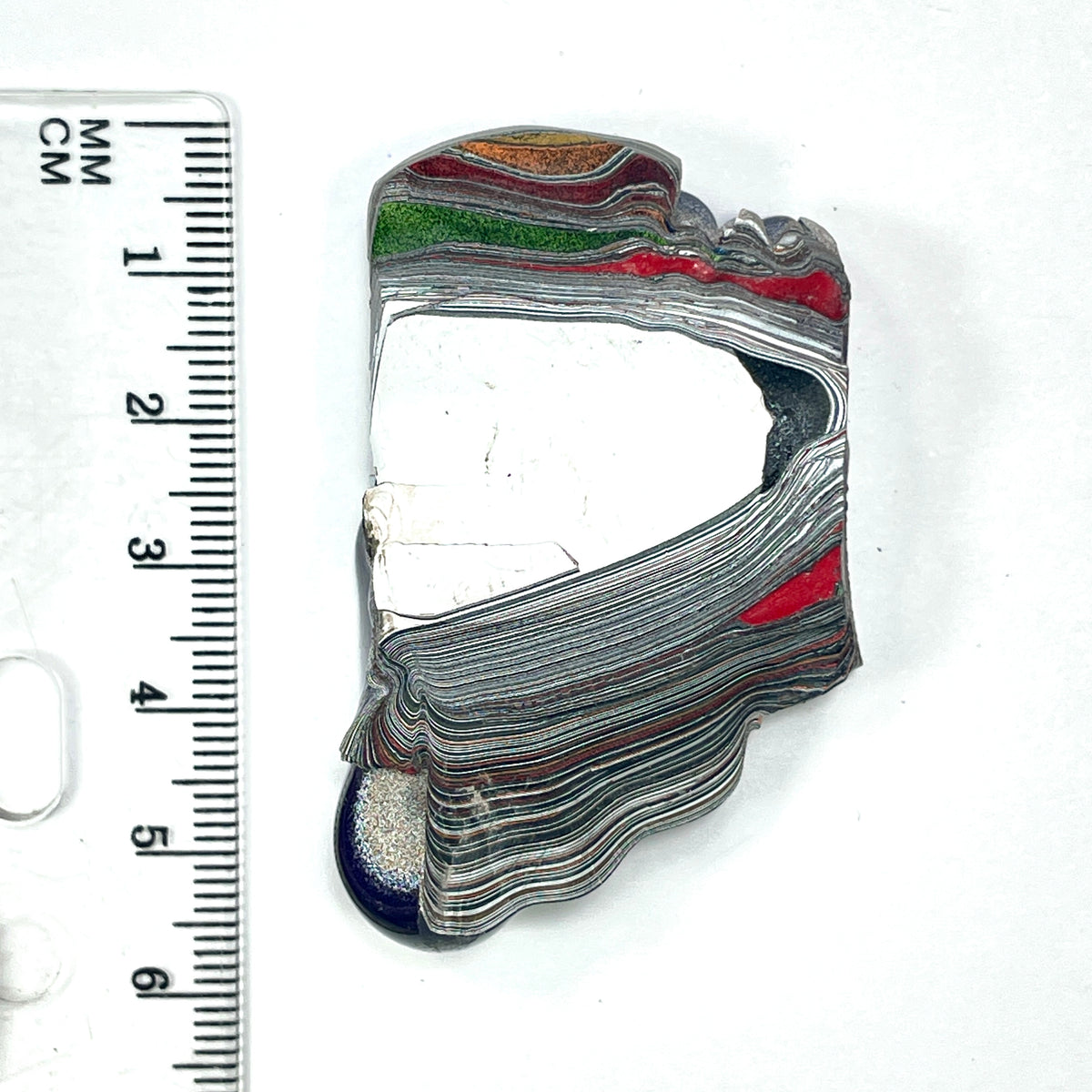 DVH Purple Reign Fordite Specimen Polished Face Michigan Jp (6855)