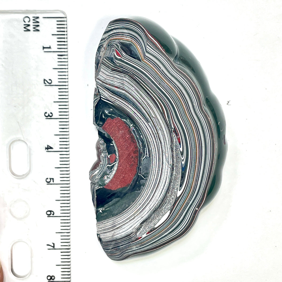 DVH Fordite Specimen Polished Face Michigan Chv Frd Jp (6856)