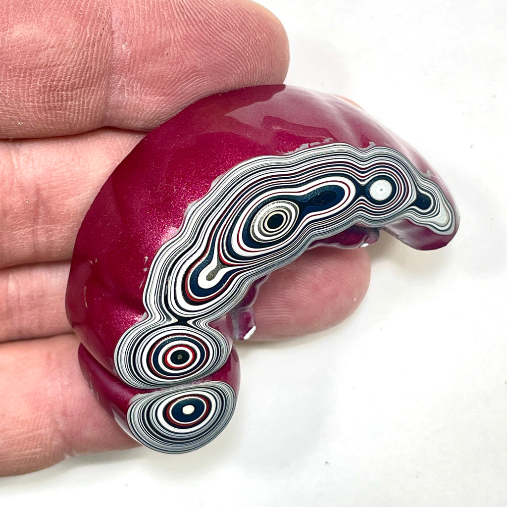 DVH Tuscadero Pink Jp Fordite Specimen Polished Face Michigan (6858)