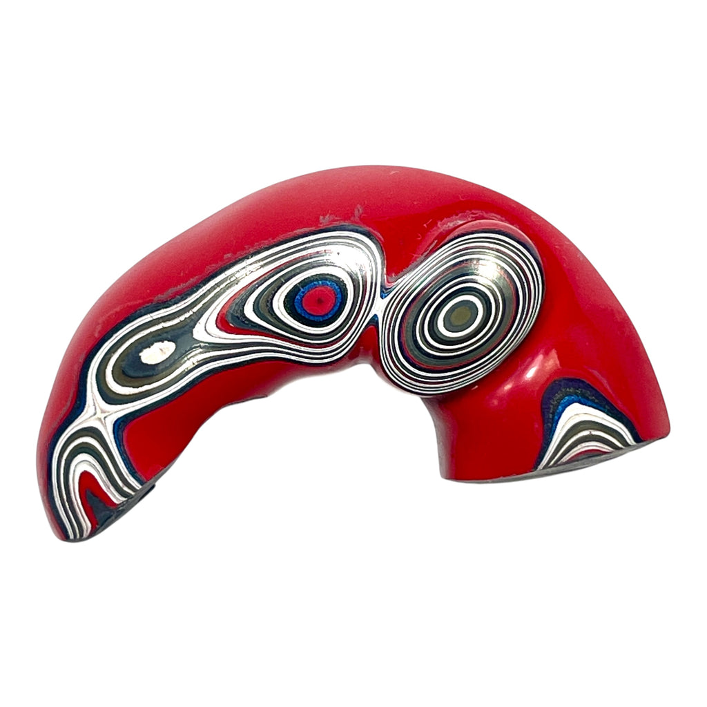 DVH Red Fordite Specimen Polished Face Michigan Chv Frd Jp (6860)