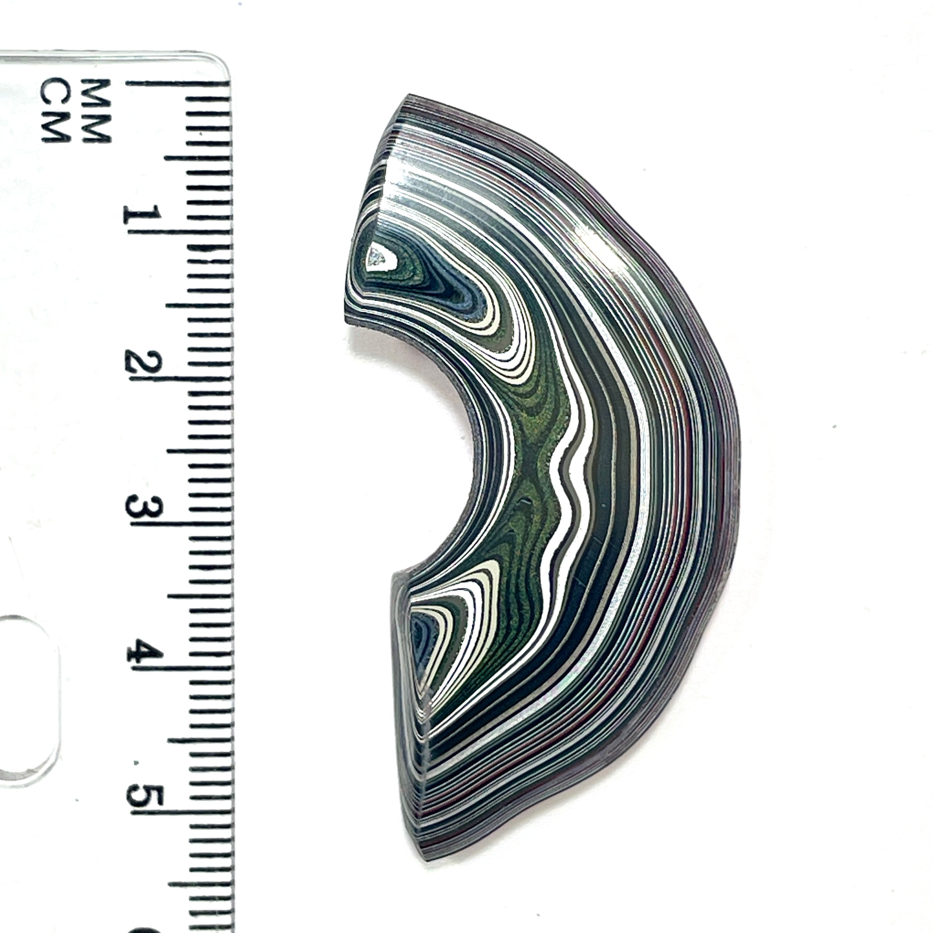 DVH Red Fordite Specimen Polished Face Michigan Chv Frd Jp (6861)
